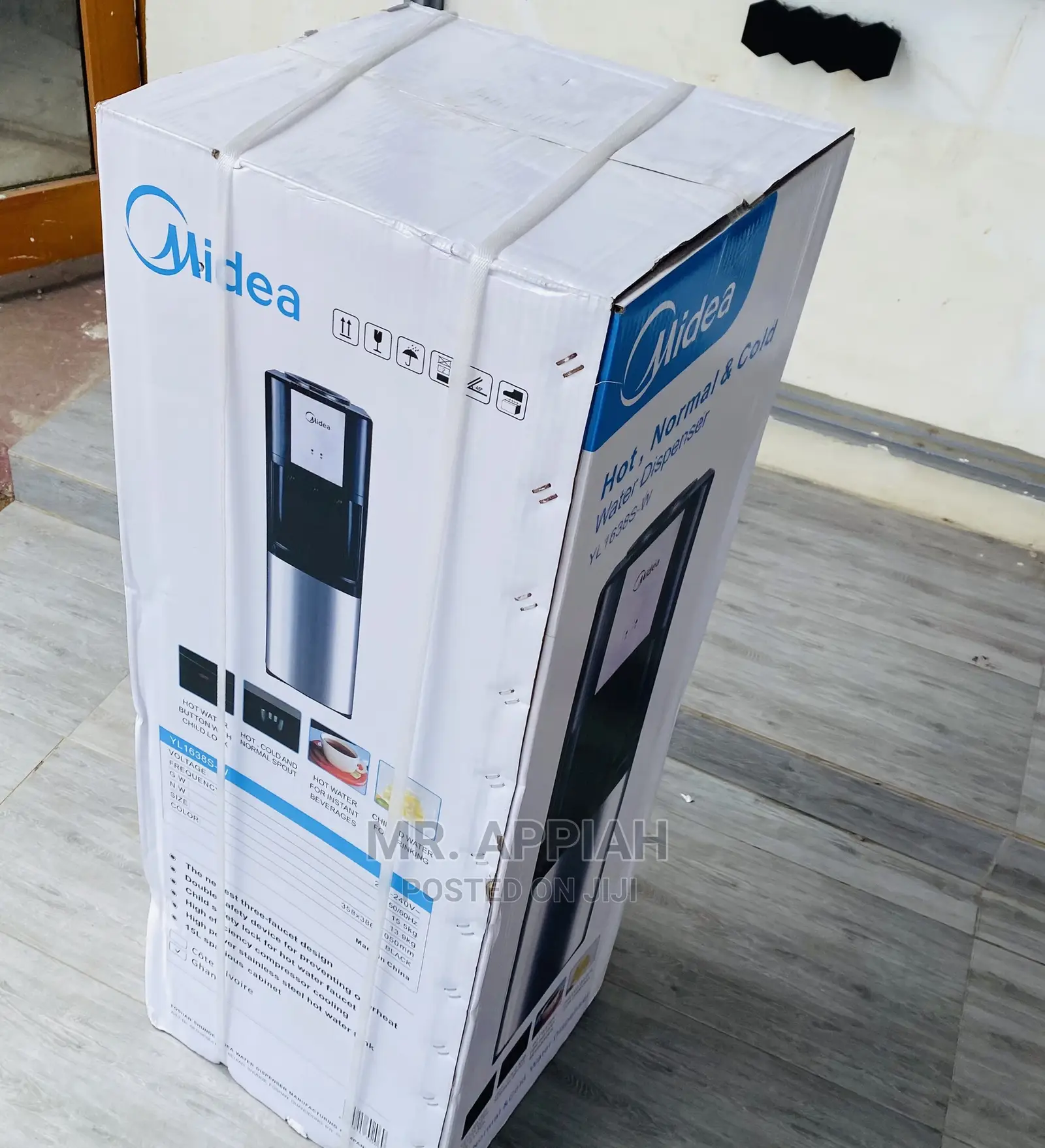 Selead Midea 16ltr 3 Taps Water Dispenser Black Yl1638s-W.