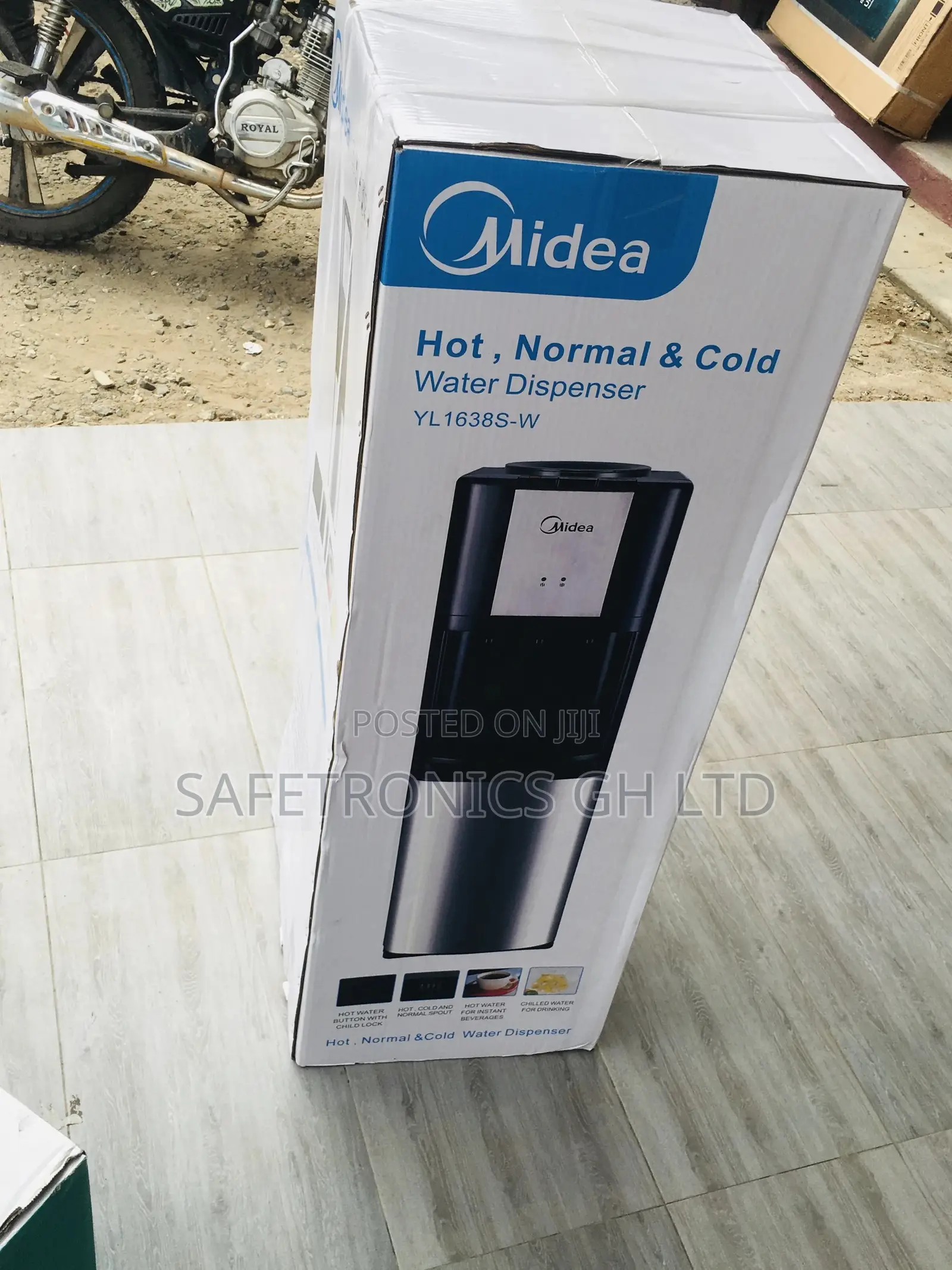 Neatly Sealed  Water Dispenser Hot/Cold YL 1638 Midea