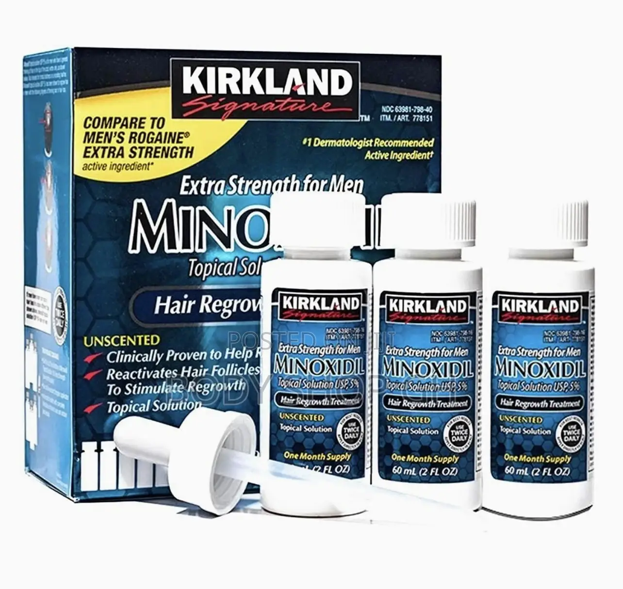 Kirkland Minoxidil 5% - Extra Strength for Hair and Beard