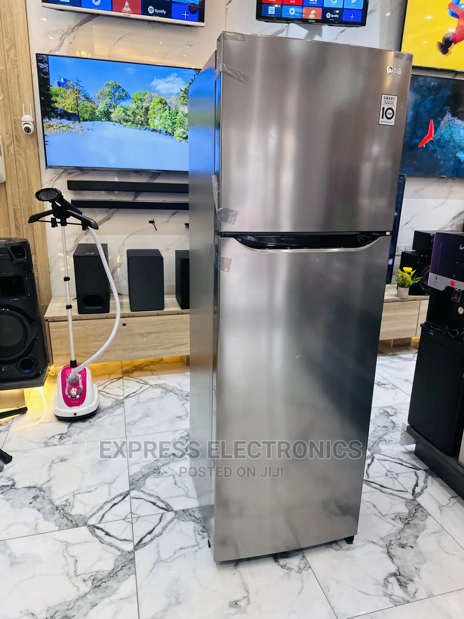 Fabulous Job GN-G272SLCB LG Double Door Fridge Grey