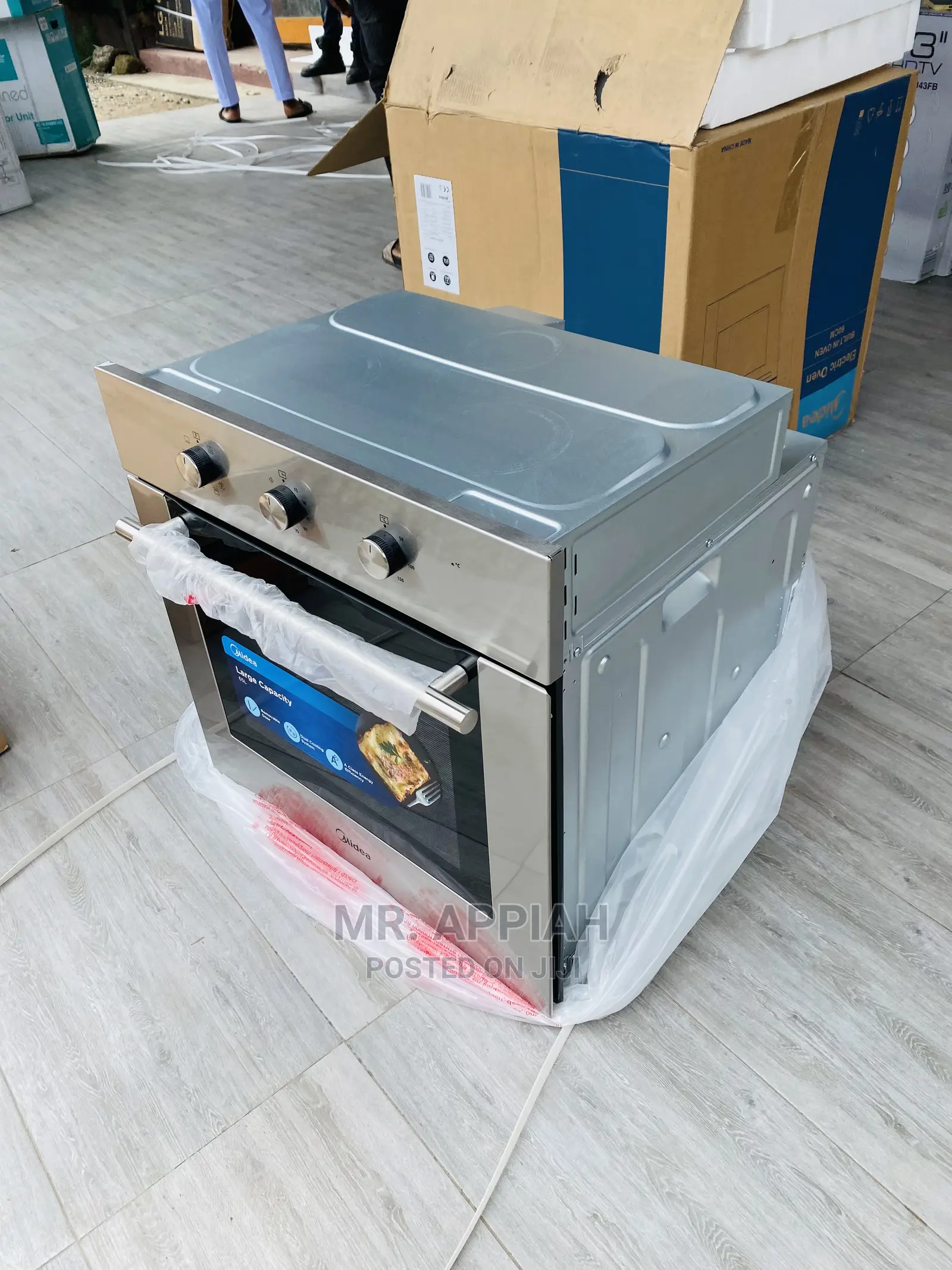 Powerful Midea 65m80m1 Built-in Microwave With Glass Lid 