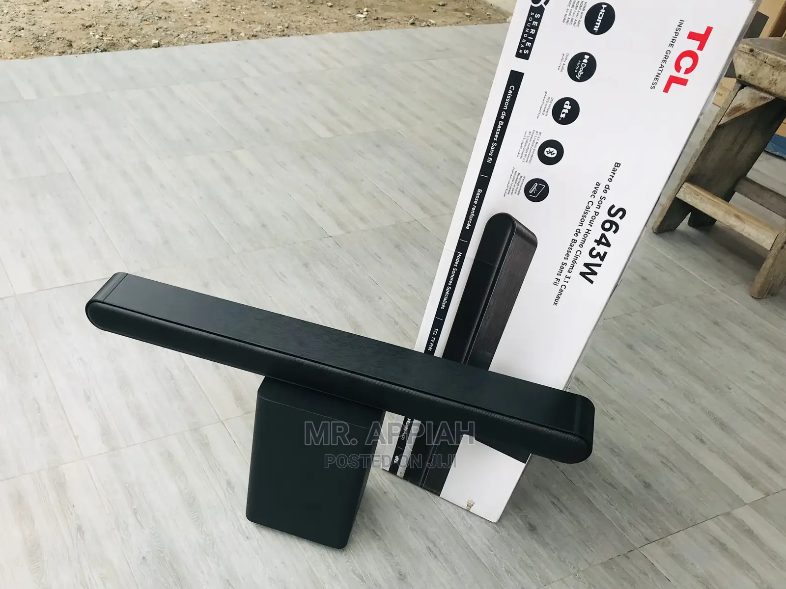 Low Cost TCL 3.1ch S643w Sound Bar System 