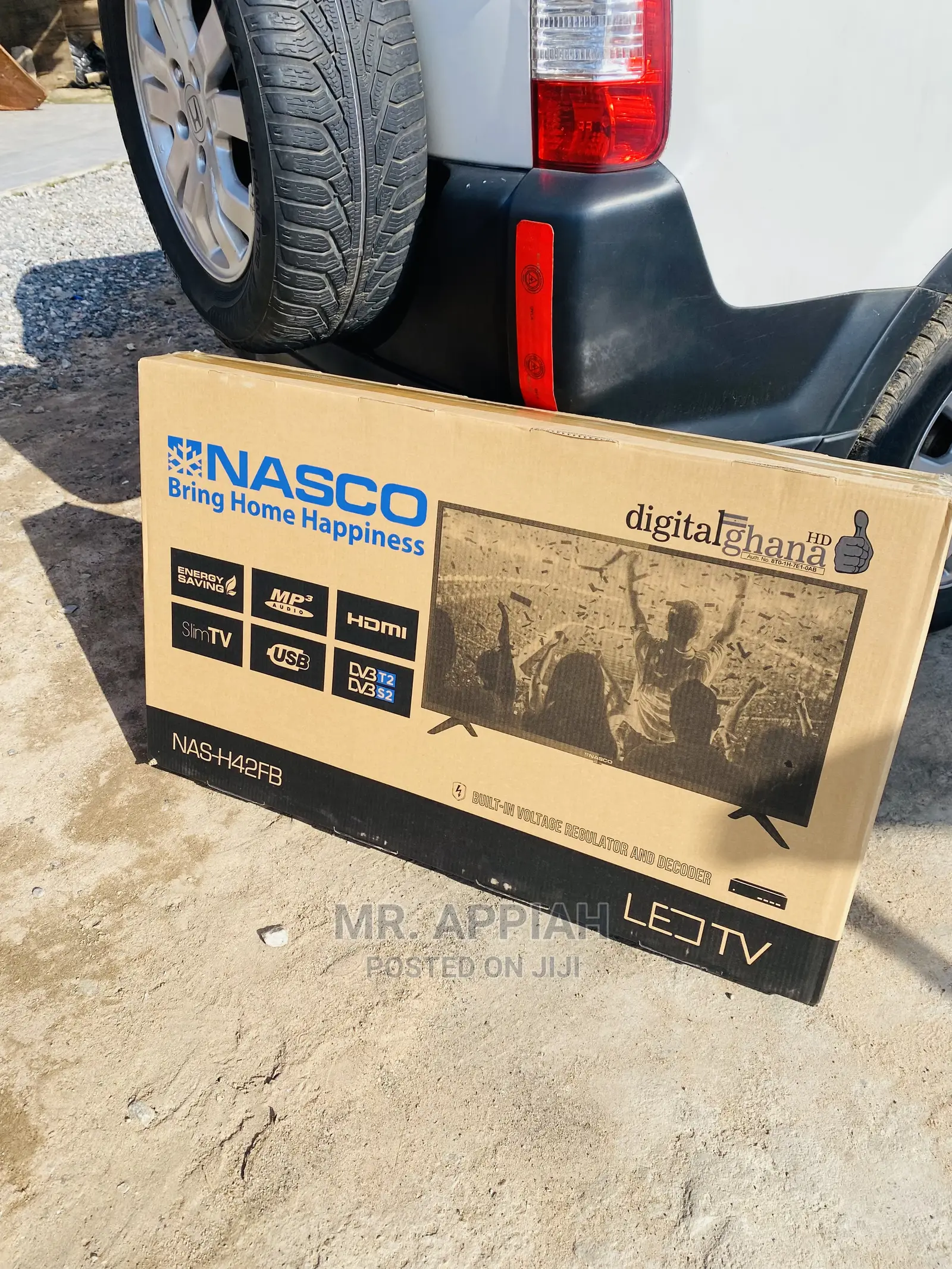 High Efficient 42 Inch Nasco(Black Color) Satelite LED Tv.