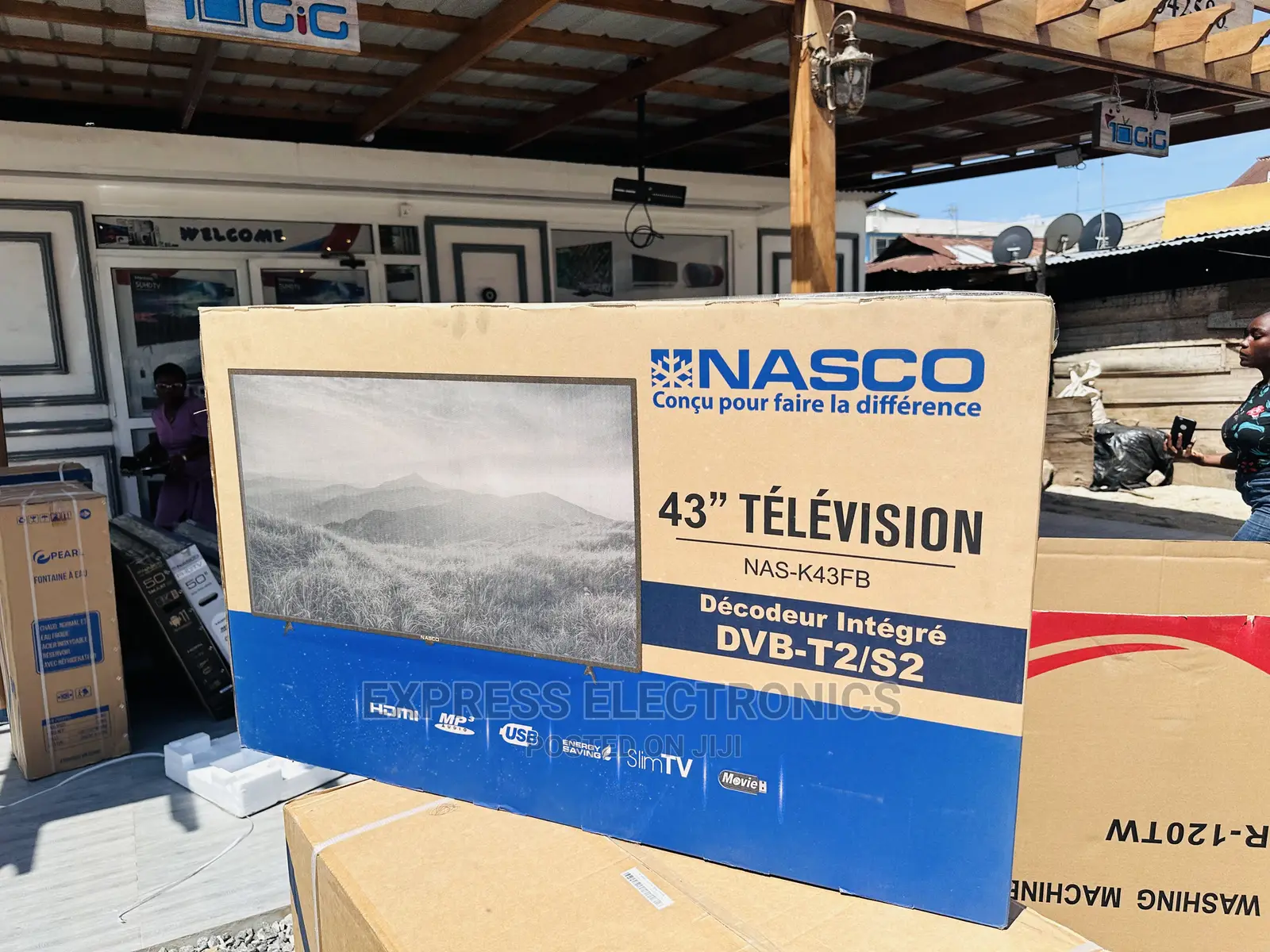 High Quality HDMI Connection Nasco 43”FHD Satellite