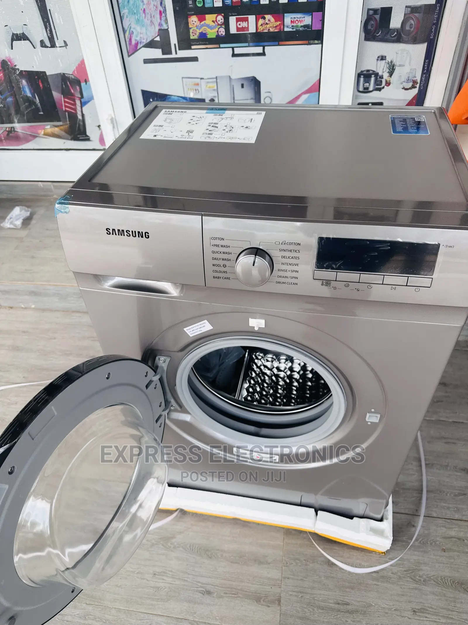High Quality Grey Color Samsung 7kg Front Load Washing Mac