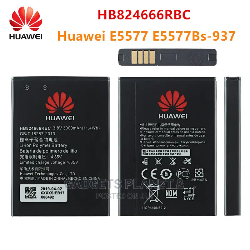 Huawei Mifi Battery for E5577(Bs)-937 HB824666RBC - 3000mah