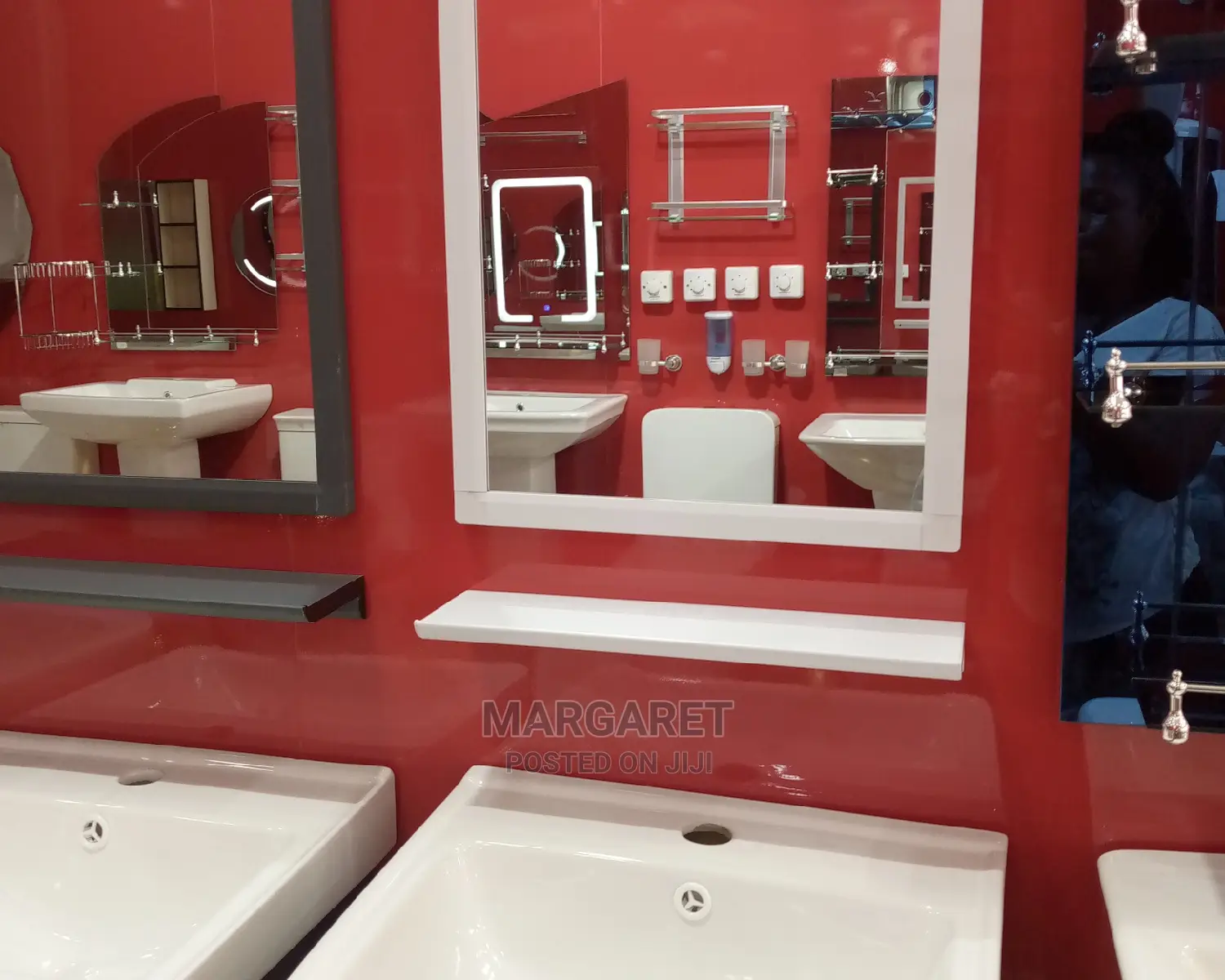 Wash Hand Basin and Mirror (Complete)
