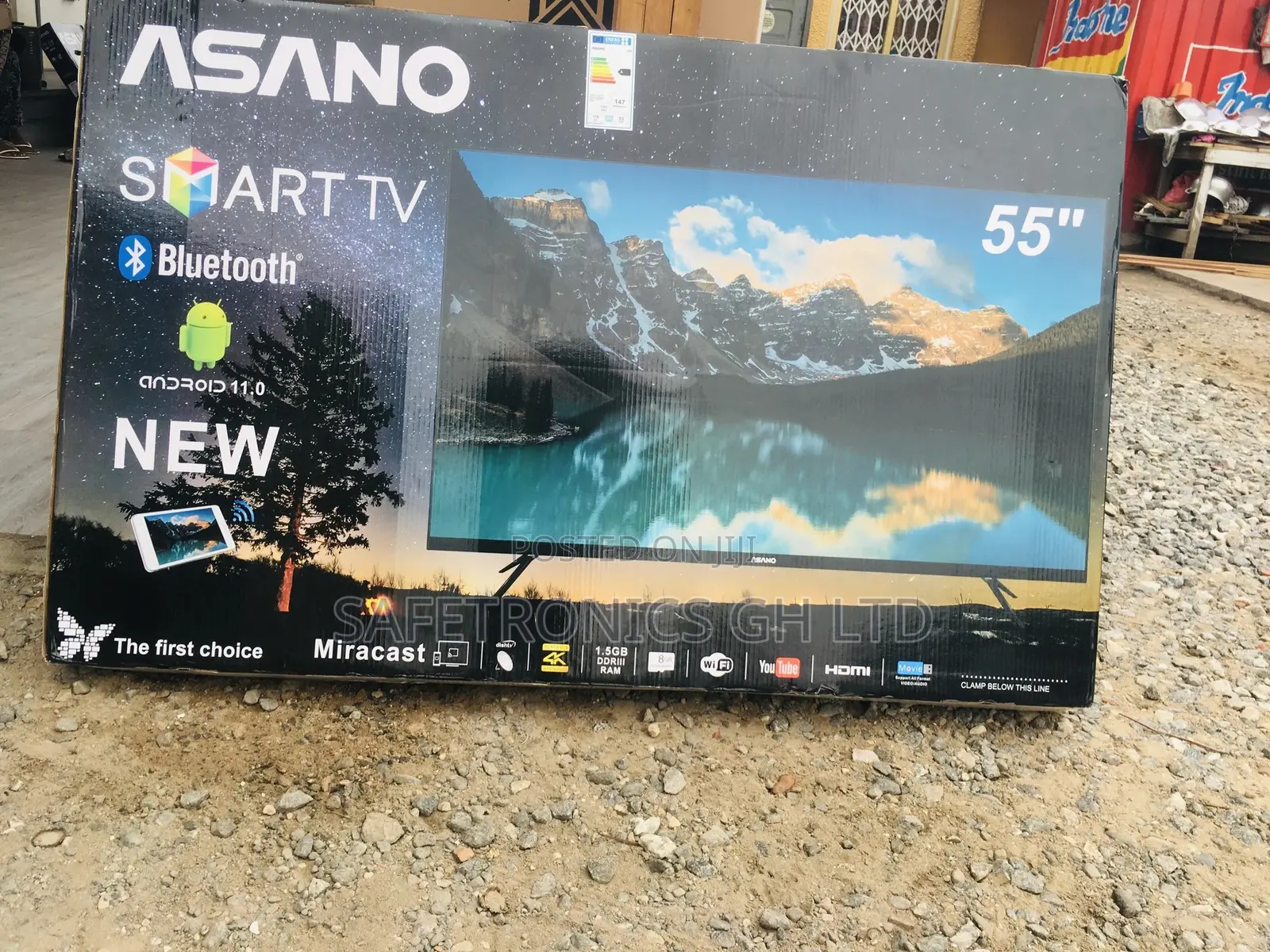Asaon 55 Inches Glossy LED Durable UHD Smart Tv