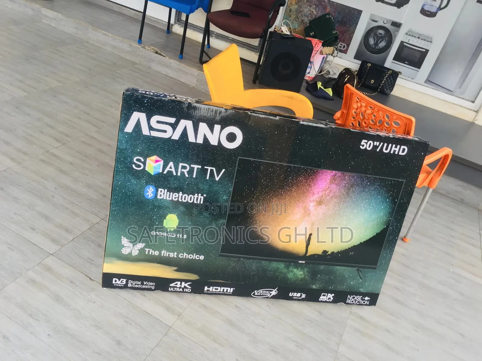 Asano 50 Inches Glossy Smart LED UHD Tv