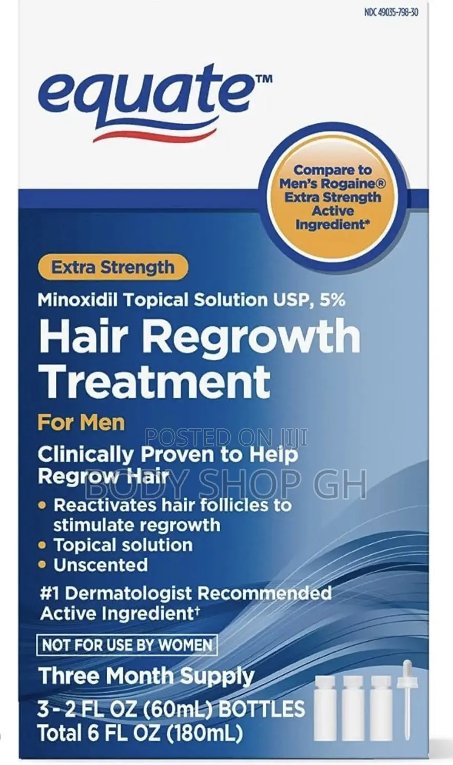 Equate Minoxidil Hairloss + Baldness Treatment for Men
