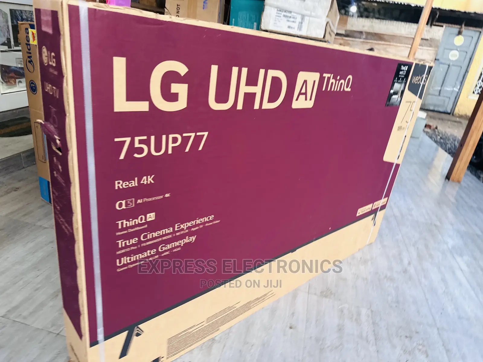 Naturally Crispy UHD Smart 75”Up77 LG TV 