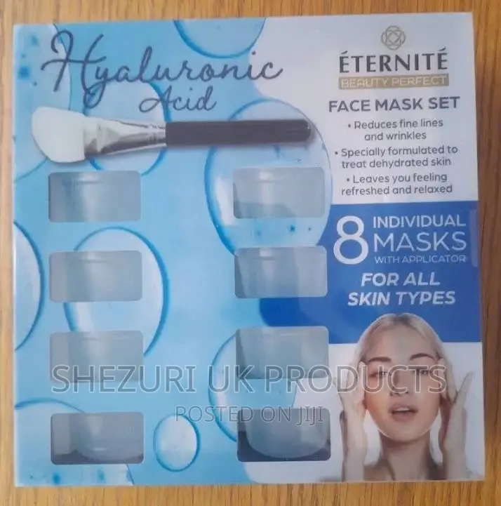 Hyaluronic Acid Face Mask Set X 8 Pots Applicator