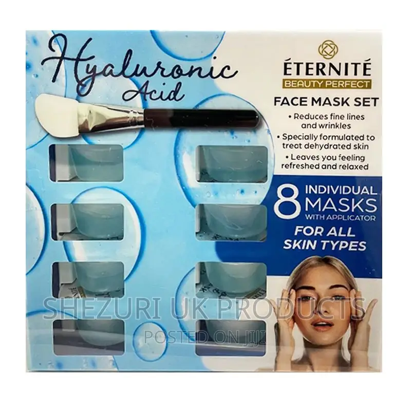 Hyaluronic Acid Face Mask Set X 8 Pots Applicator