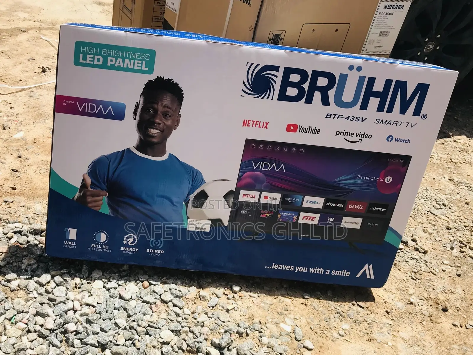 Bruhm Reliable 43 Inches Glossy LED Best Tv