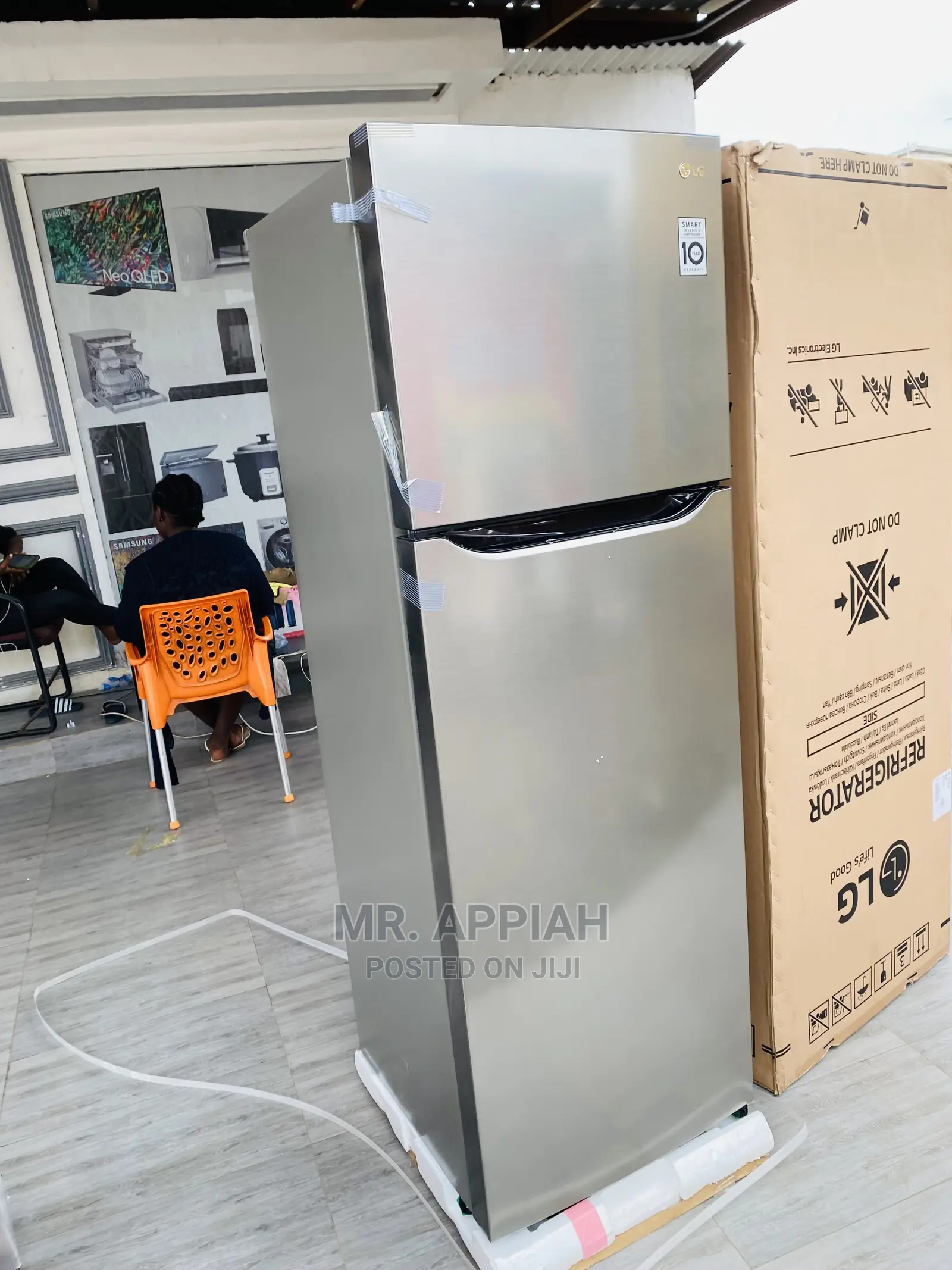 High Efficient LG 254L Double Door Fridge(GN-G272slcb) 