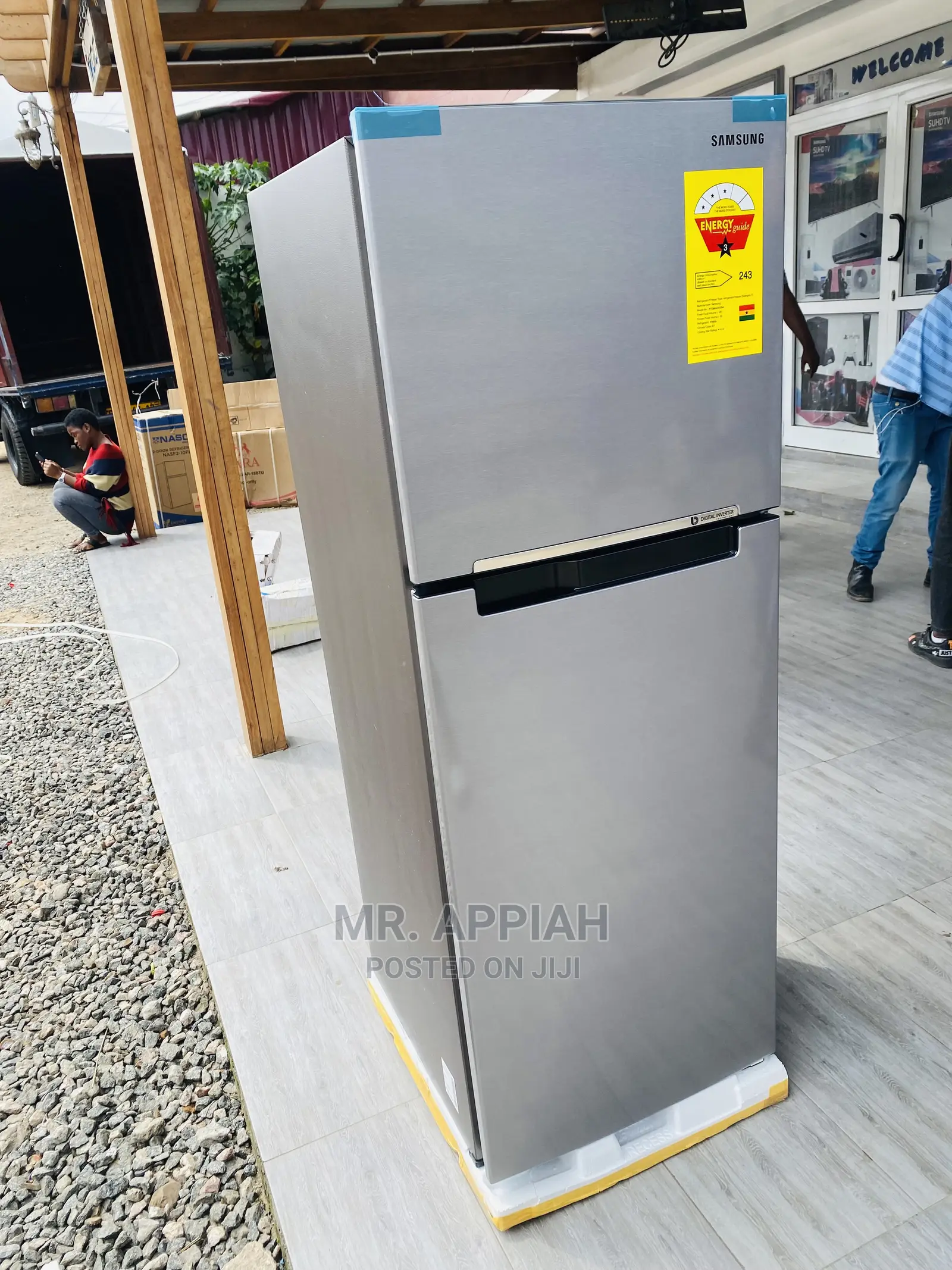 Budget-Friendly Samsung RT26 Double Door Refrigerator,Gray.