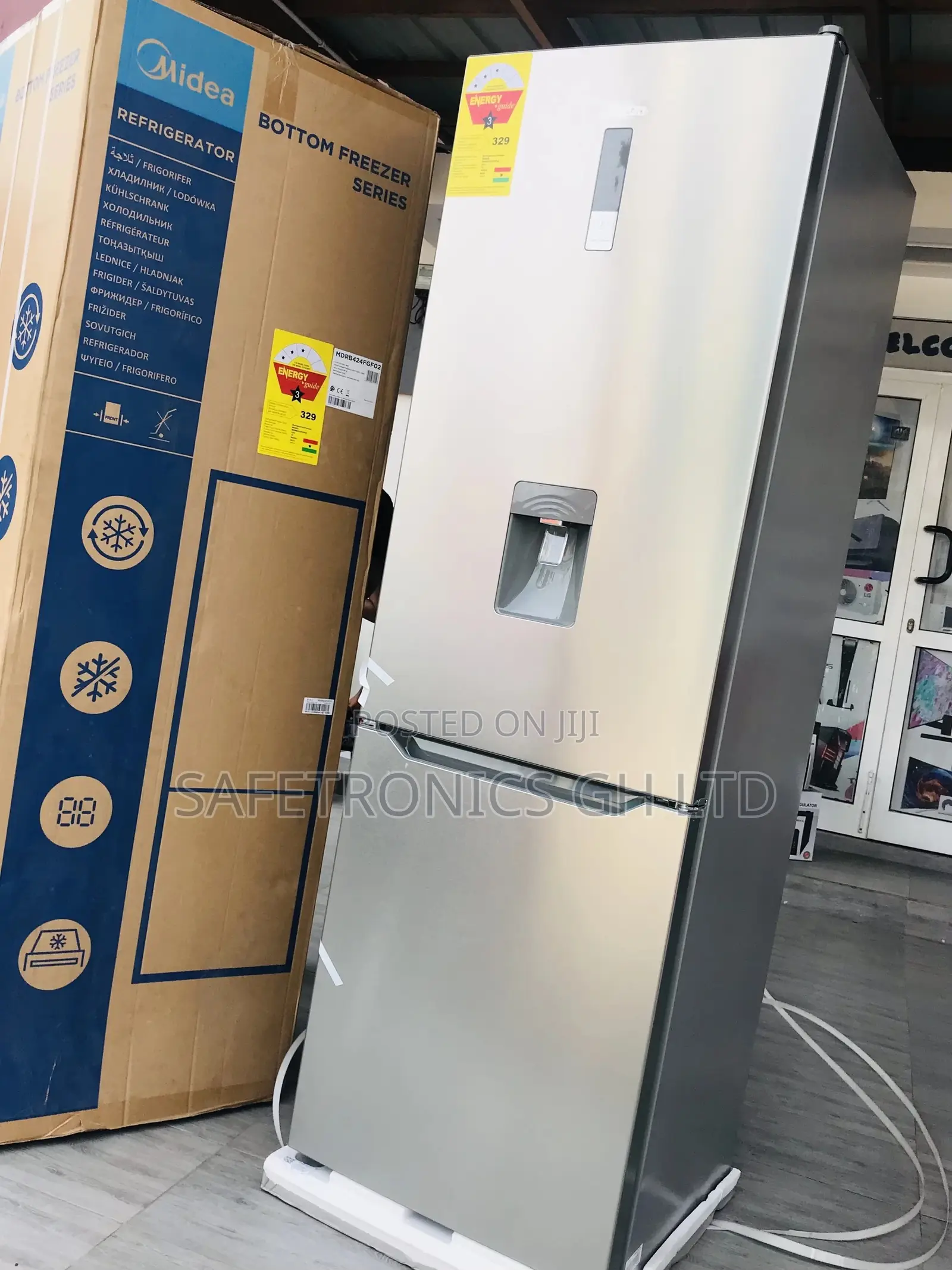 Purchase Midea Doubledoor 302 Liters Fridge Bottomfreezer