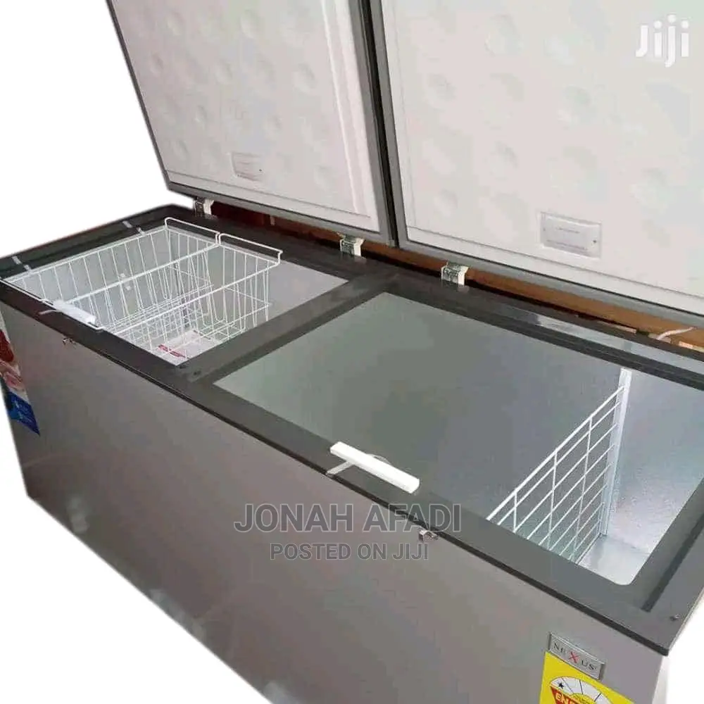 Nexus 508 LTR Double Door Chest Freezer Nx-510g Silver