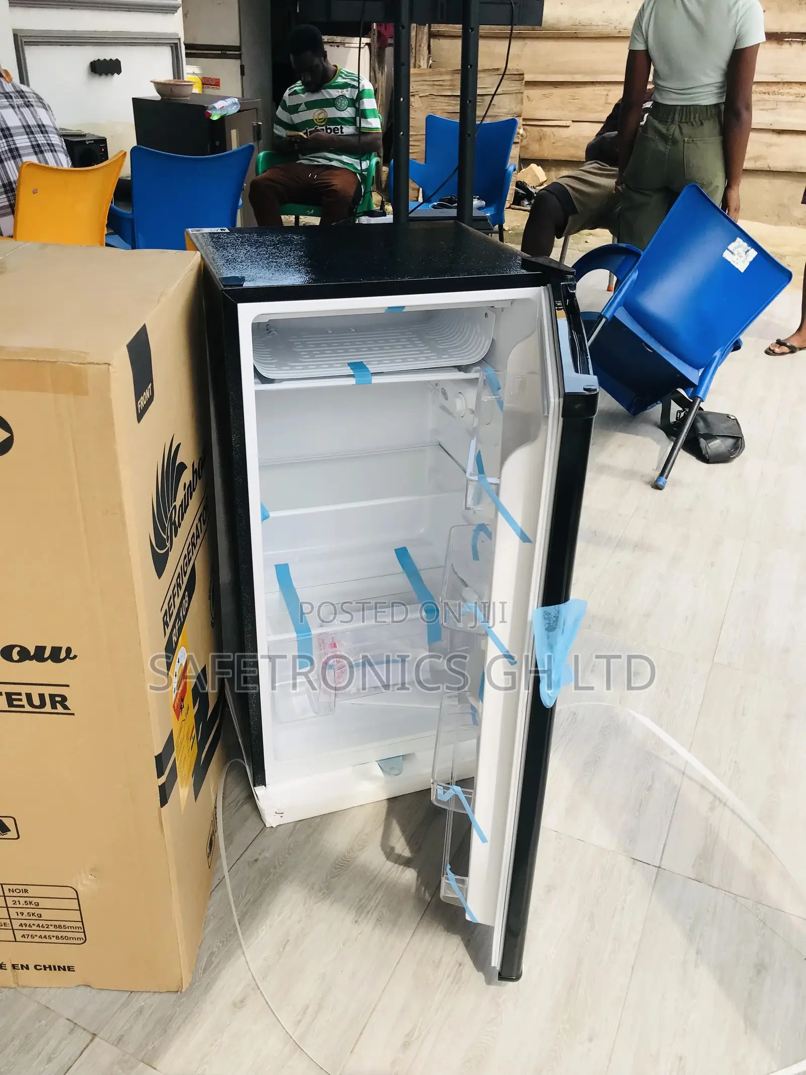 RF-108 Tabletop Singledoor Topfreezer Rainbow Fridge