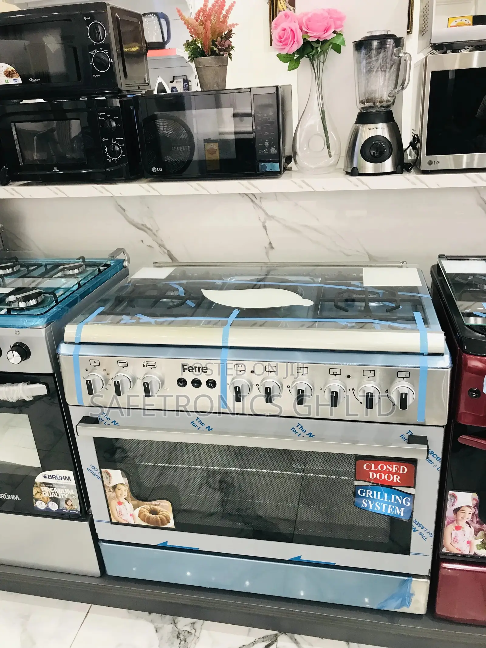 Nice Oven With Grill 60x90 Ferre 4 Gas Cooker 2 Electric 
