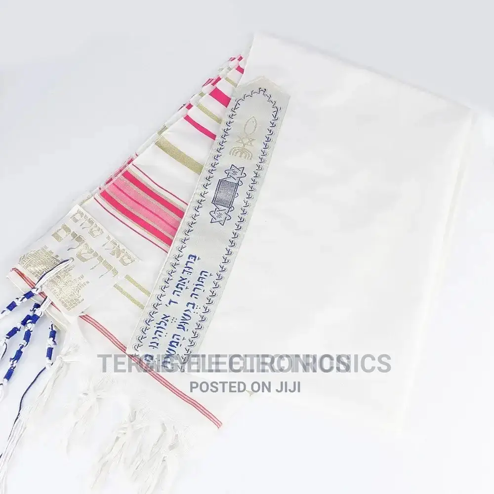 Prayer Shawl Tallit 55x180cm Medium Size - Pink