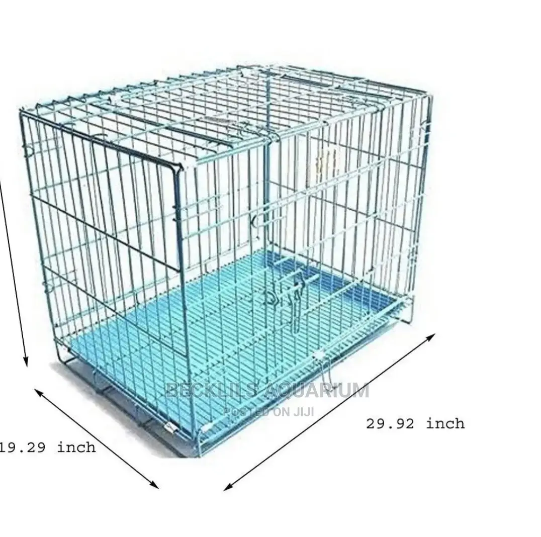 30 Inches Metallic Indoor Dog Cages and Accessories