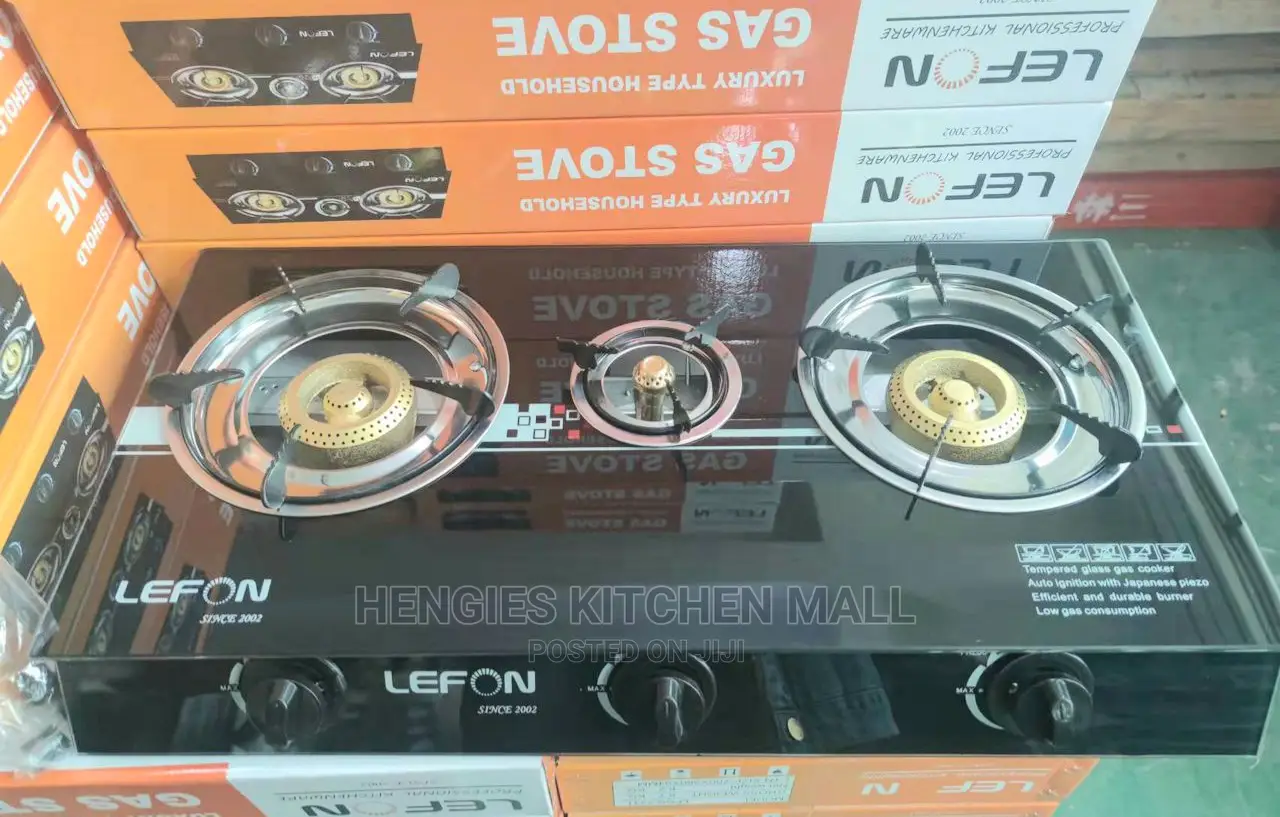 Lefon 3burner Gas Stove (Glass Top)