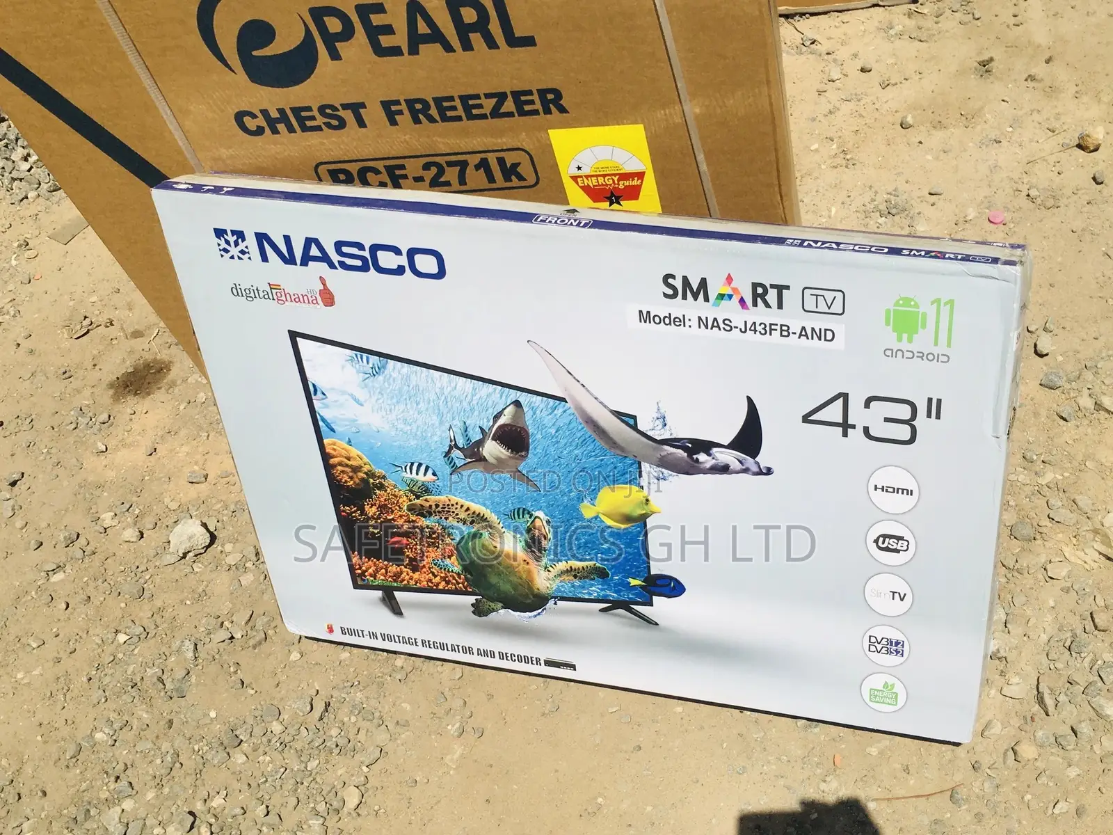 Elegant Design Nasco Glossy LED 43 Inches  Tv