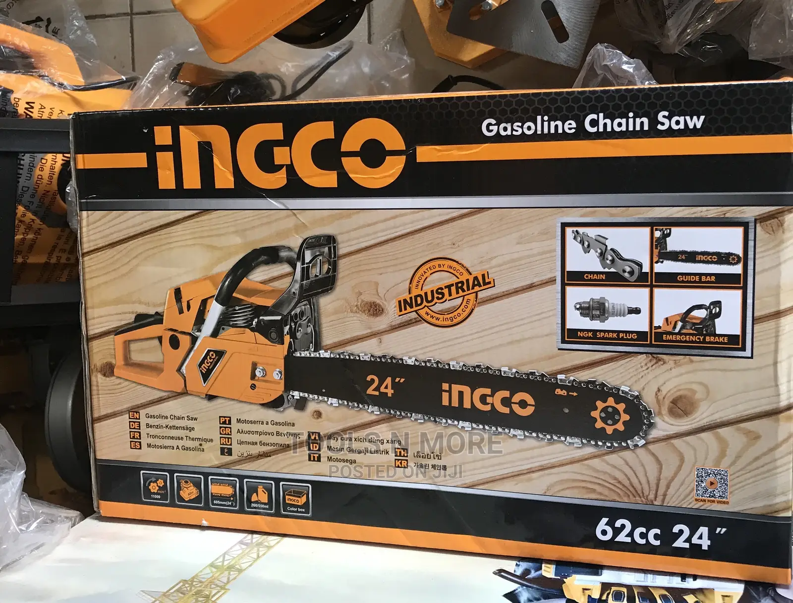 Ingco Gasoline Chainsaw 24”