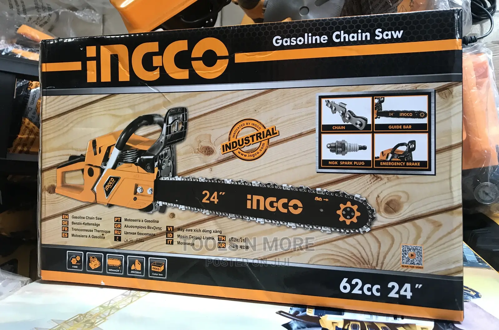 Ingco Gasoline Chainsaw 24”