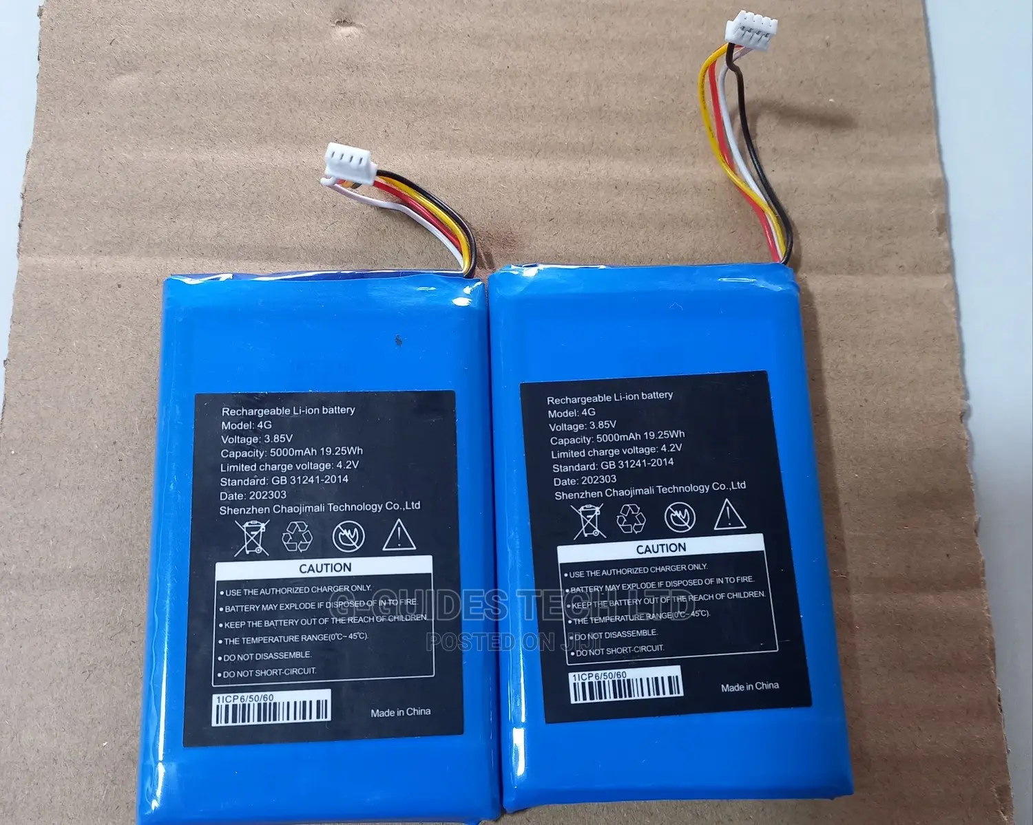 Li-Ion 3.85V 5000mah 4G Rechargeable Battery 4pin