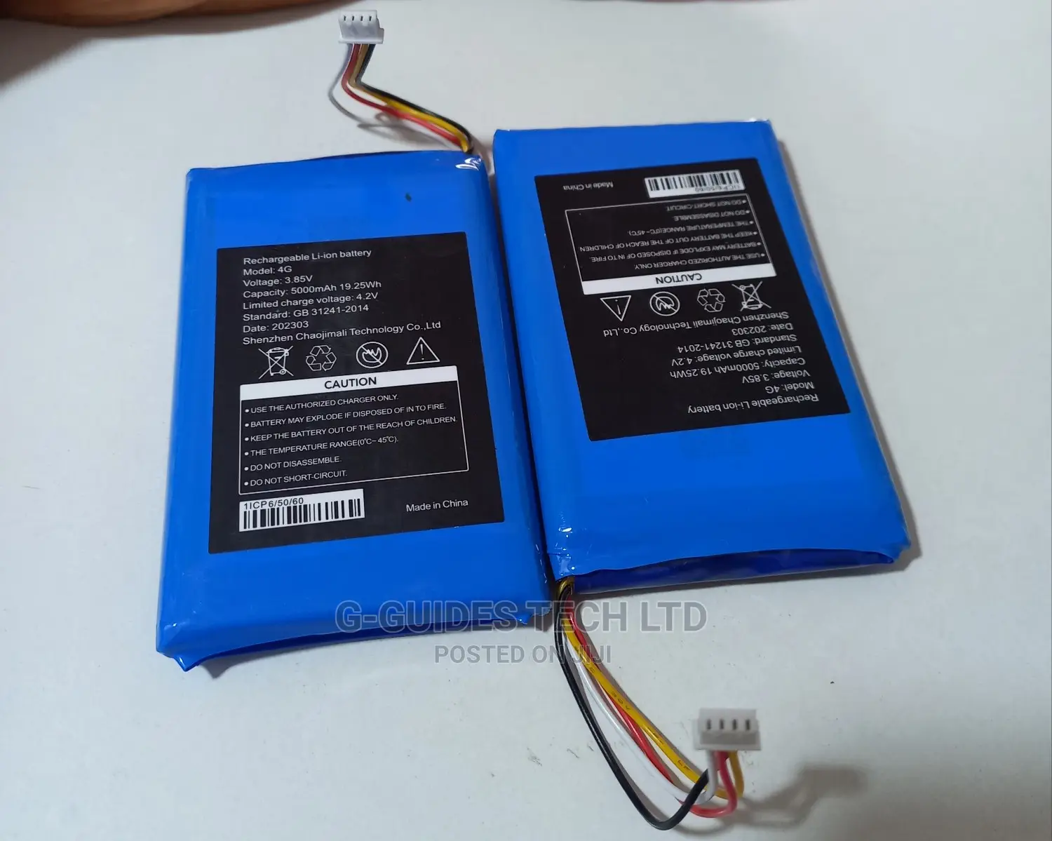 Li-Ion 3.85V 5000mah 4G Rechargeable Battery 4pin