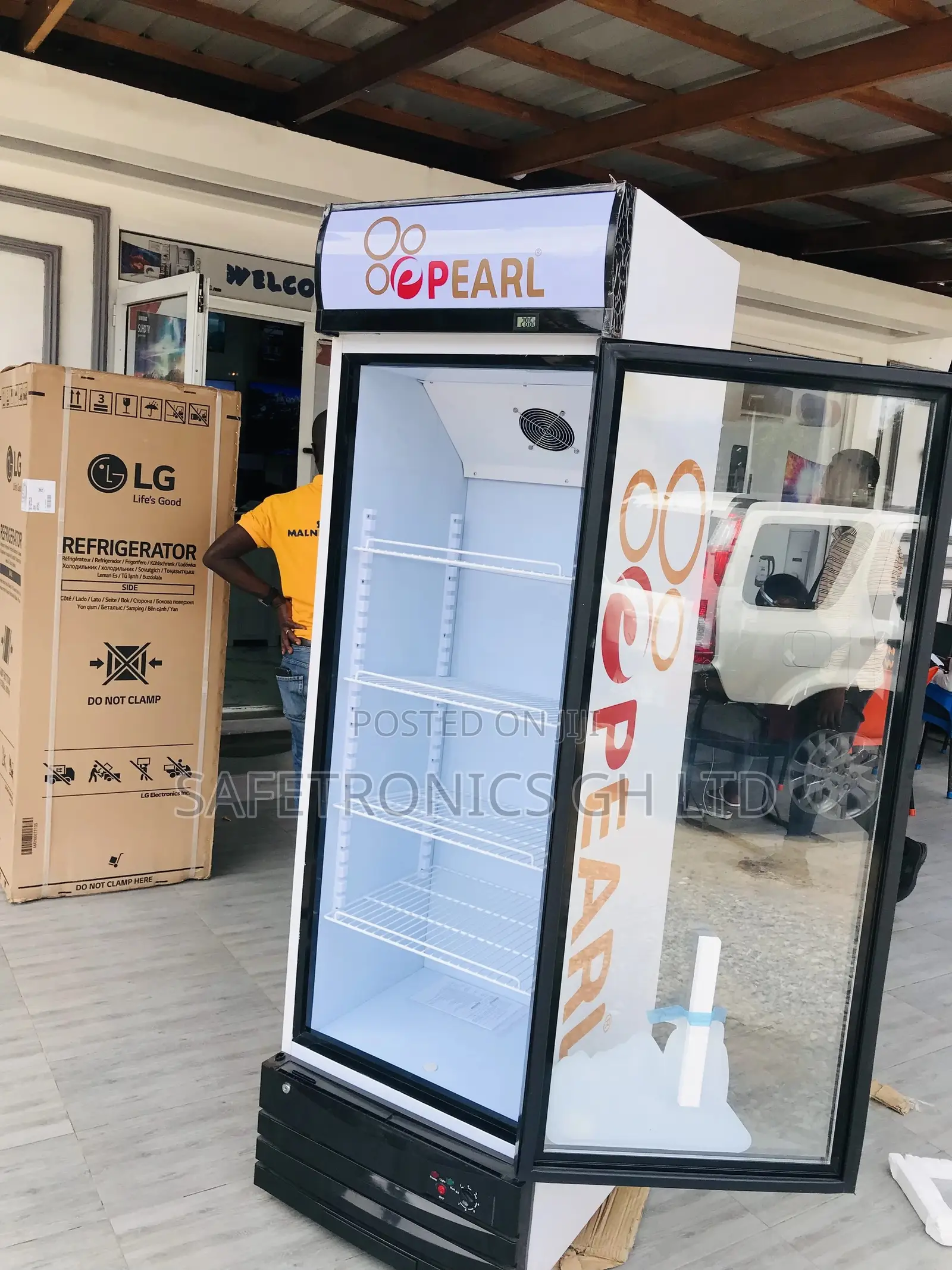 PVC-49 Singledoor Affordable Pearl Display Fridge