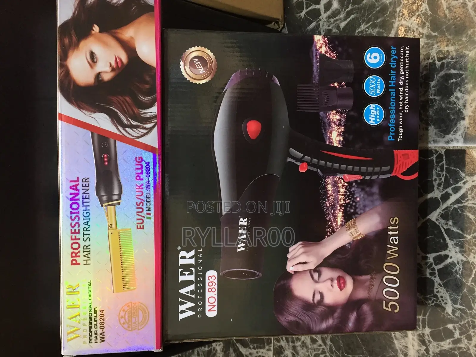 Professional Hair Dryer and Hotcomb