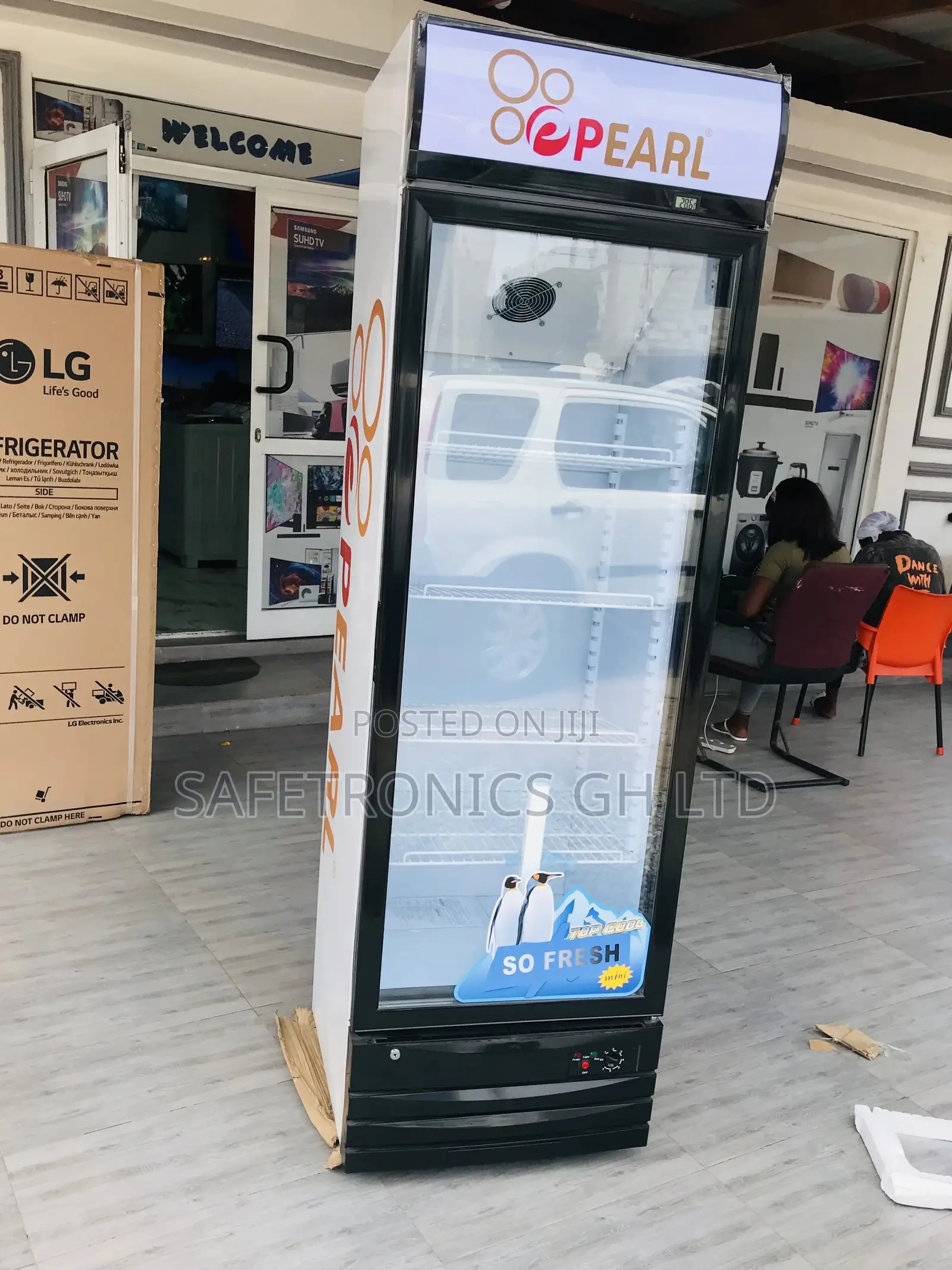 PVC-37 Singledoor Display Pearl Fridge 248 Liters Original