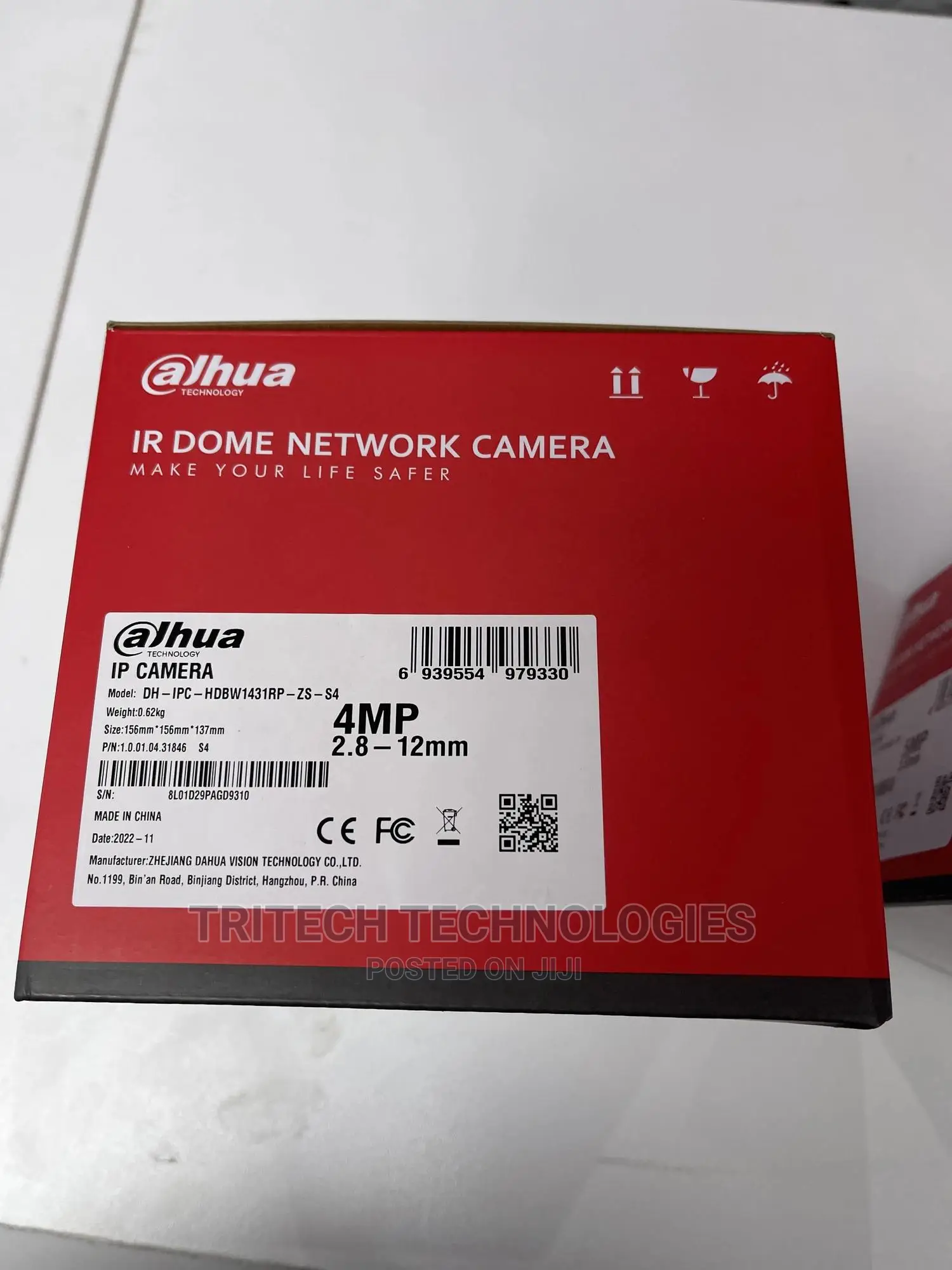 Dahua Dh-Ipc-Hdbw1431rp-Zs-S4 4mp Vari-Focal Dome IP Camera