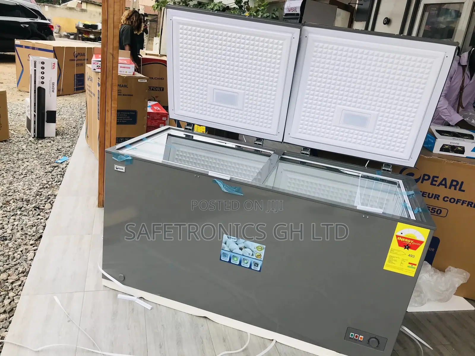 Pearl 400l PCF-550 Chestfreezer Doubledoor Adjustable