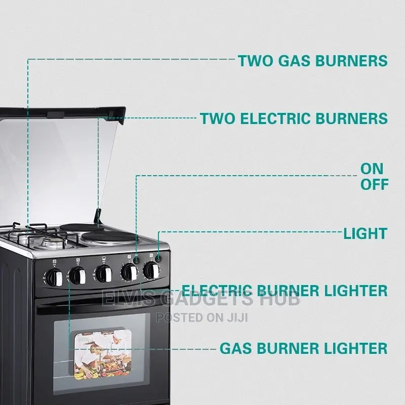 Winning Star 2 Electric 2 Gas Cooker