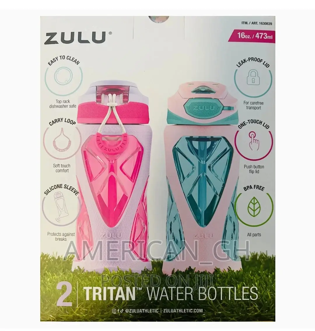 Solid Zulu Water Bottles For Kids