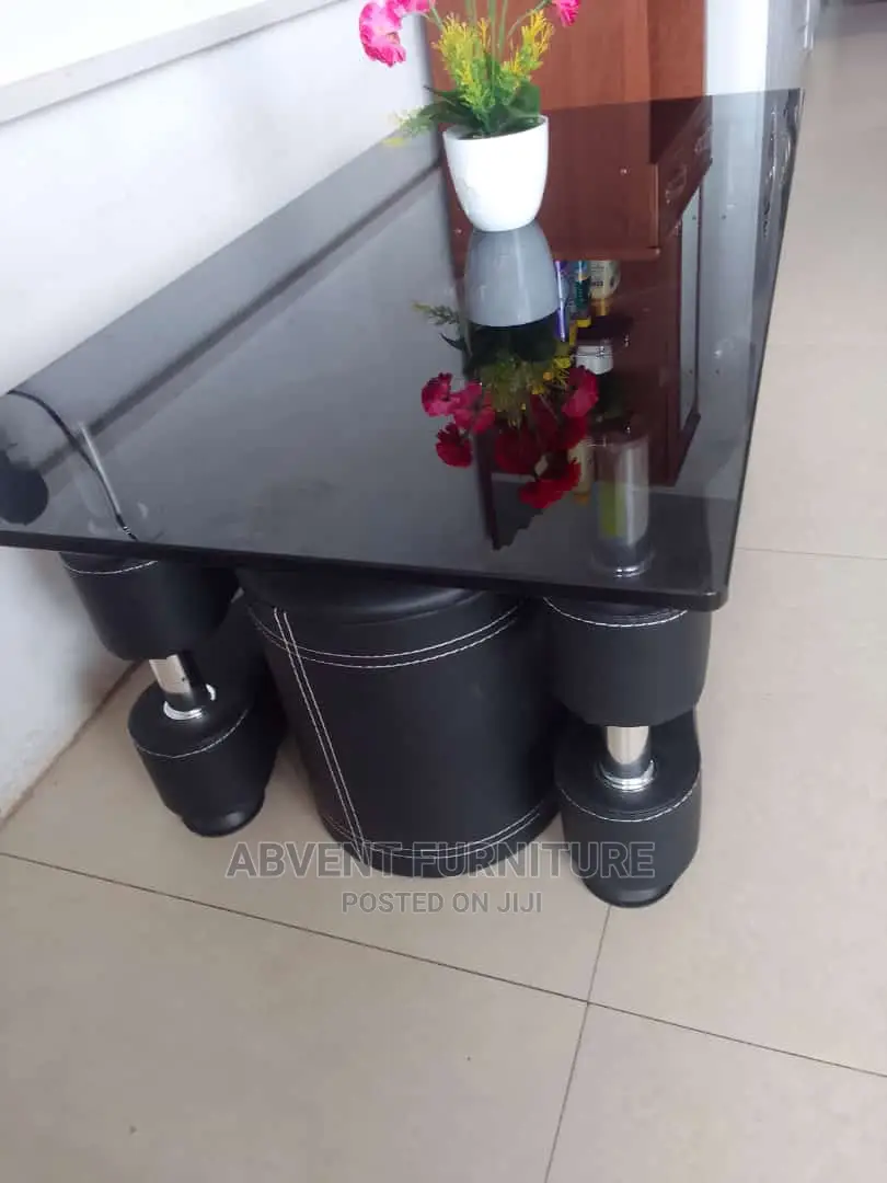 Center Table With Two Stools