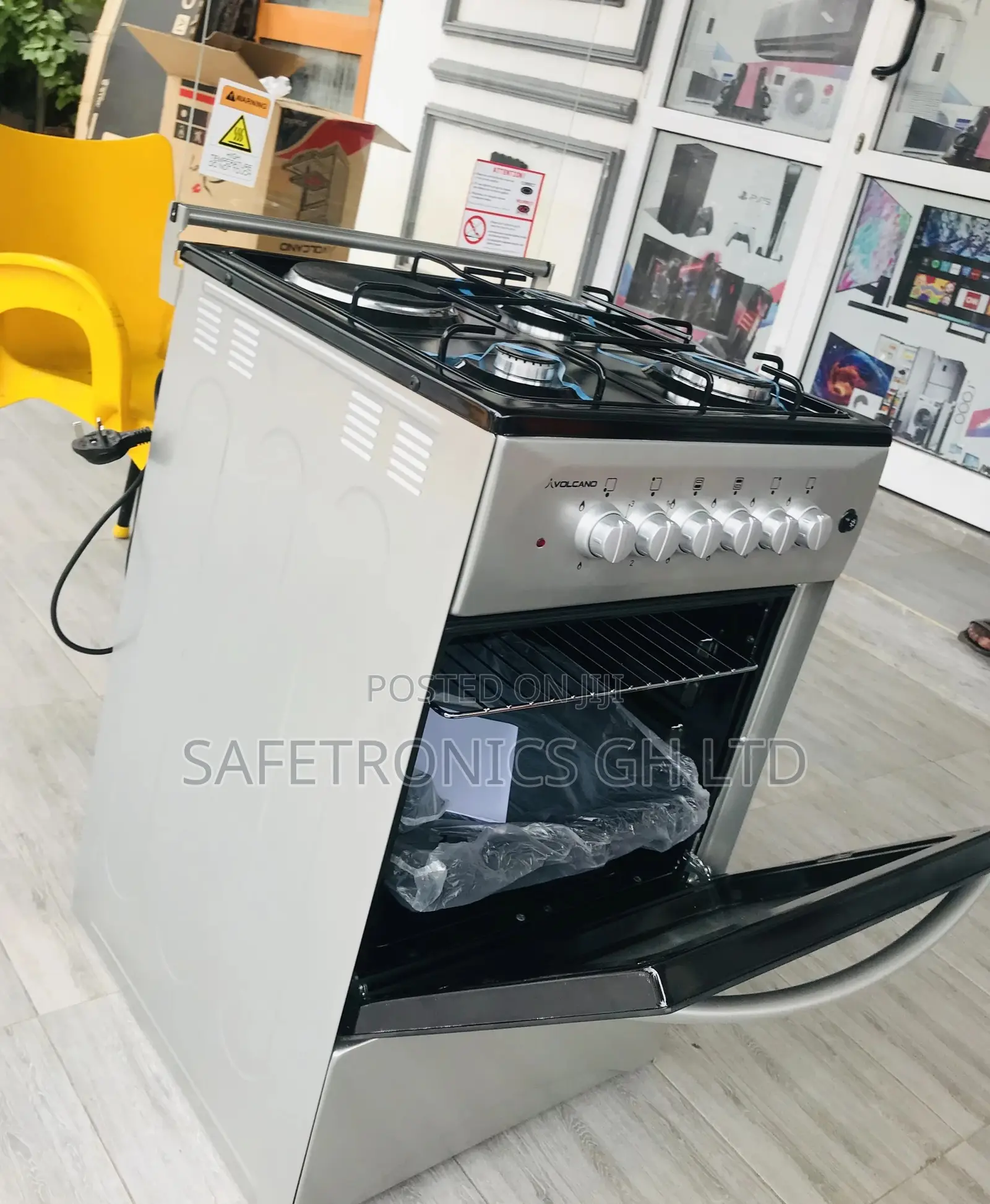 Grab 50x50 Volcano Sliver Oven With Grill 3 Gas 1 Electric
