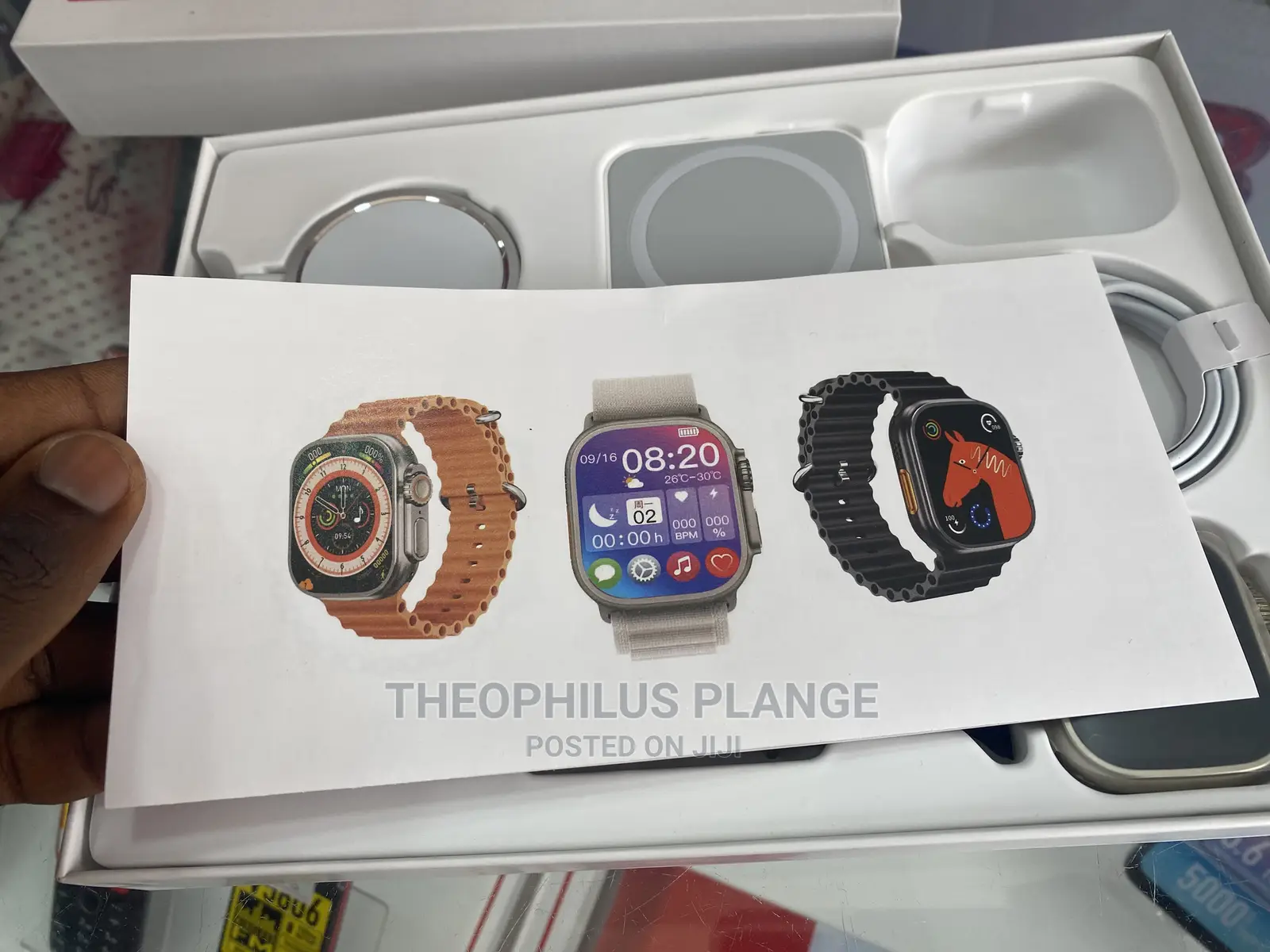 X8 Unique Smart Watch,Wireless Charger Power Bank Set