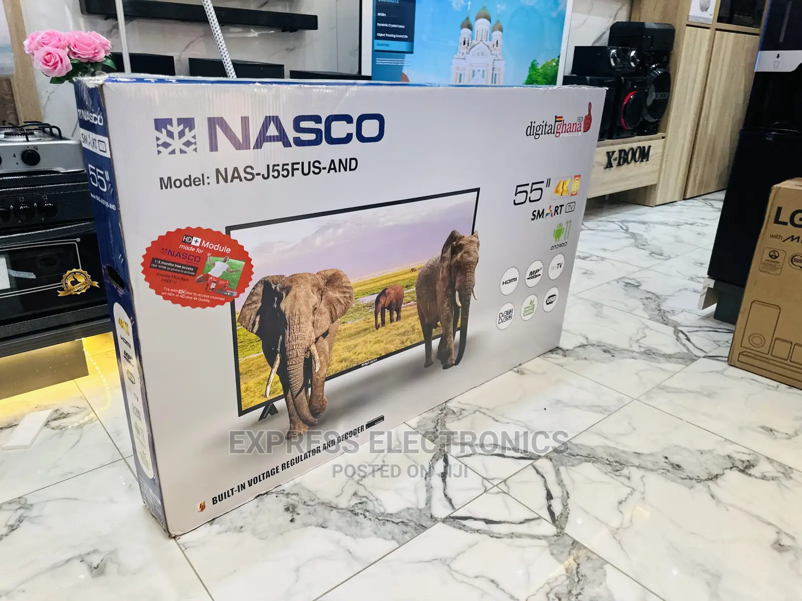 Creative UHD Smart Android Nasco 55” LED Tv 