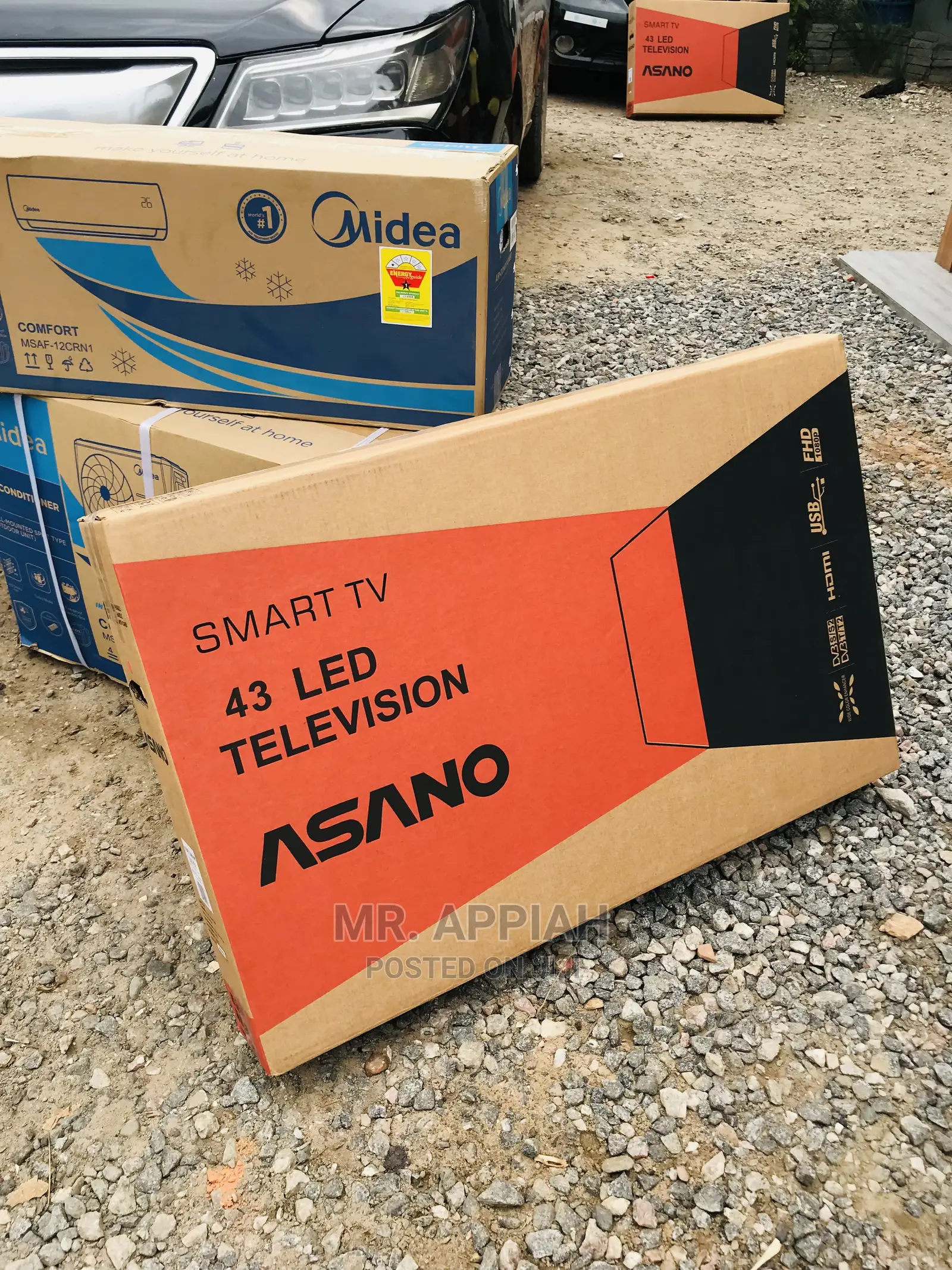 High Quality Asano Basic Black 43inch Smart Digital Tv