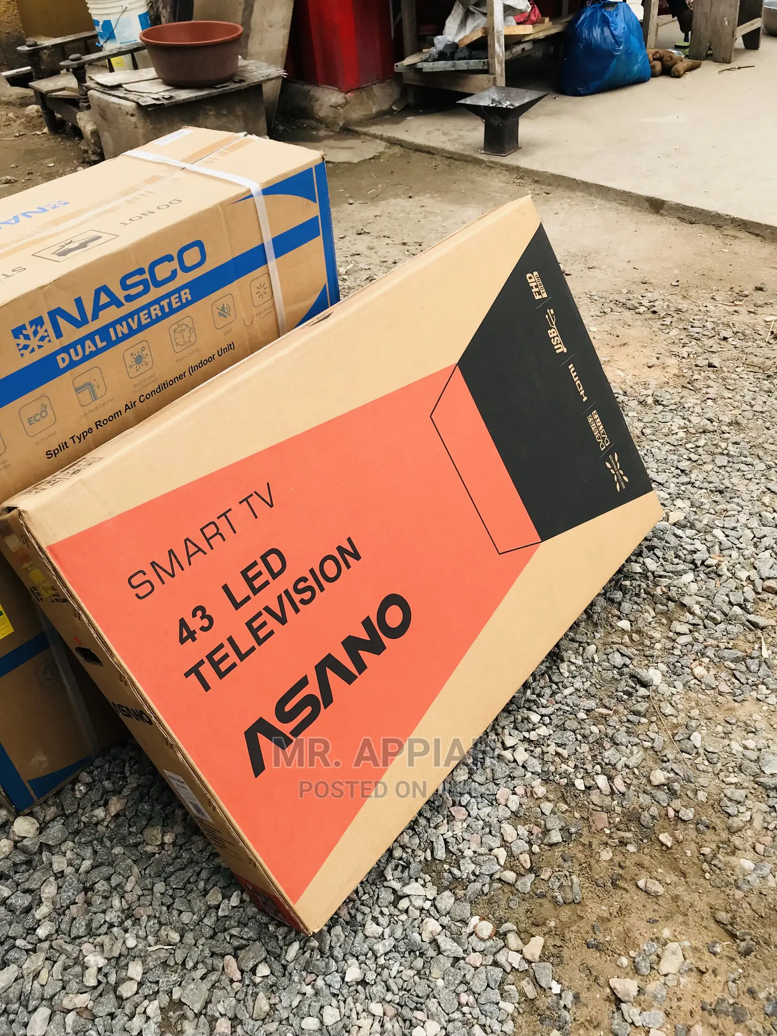 Authentic Asano 43 Inch Satelite Smart Android Tv