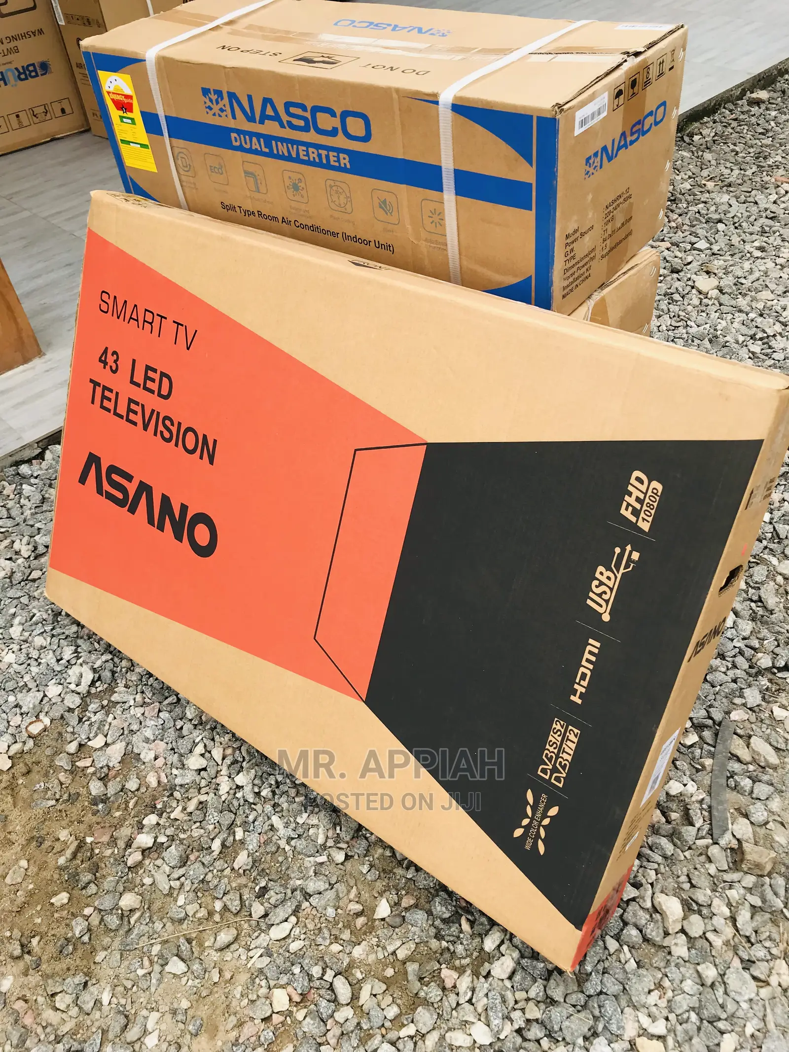 Authentic Asano 43 Inch Satelite Smart Android Tv