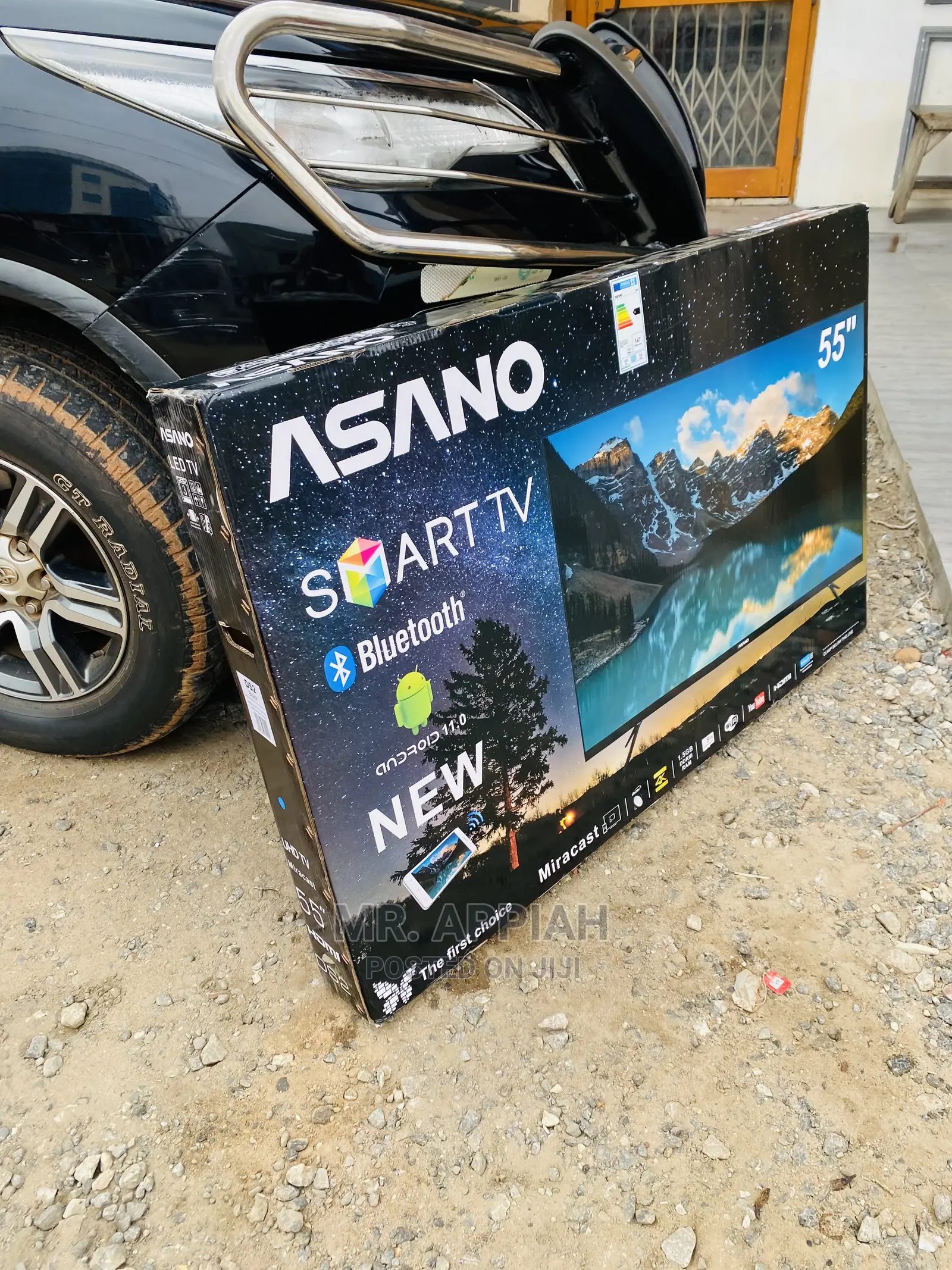(Black)Authentic Asano 55inch Uhd Smart Led Tv