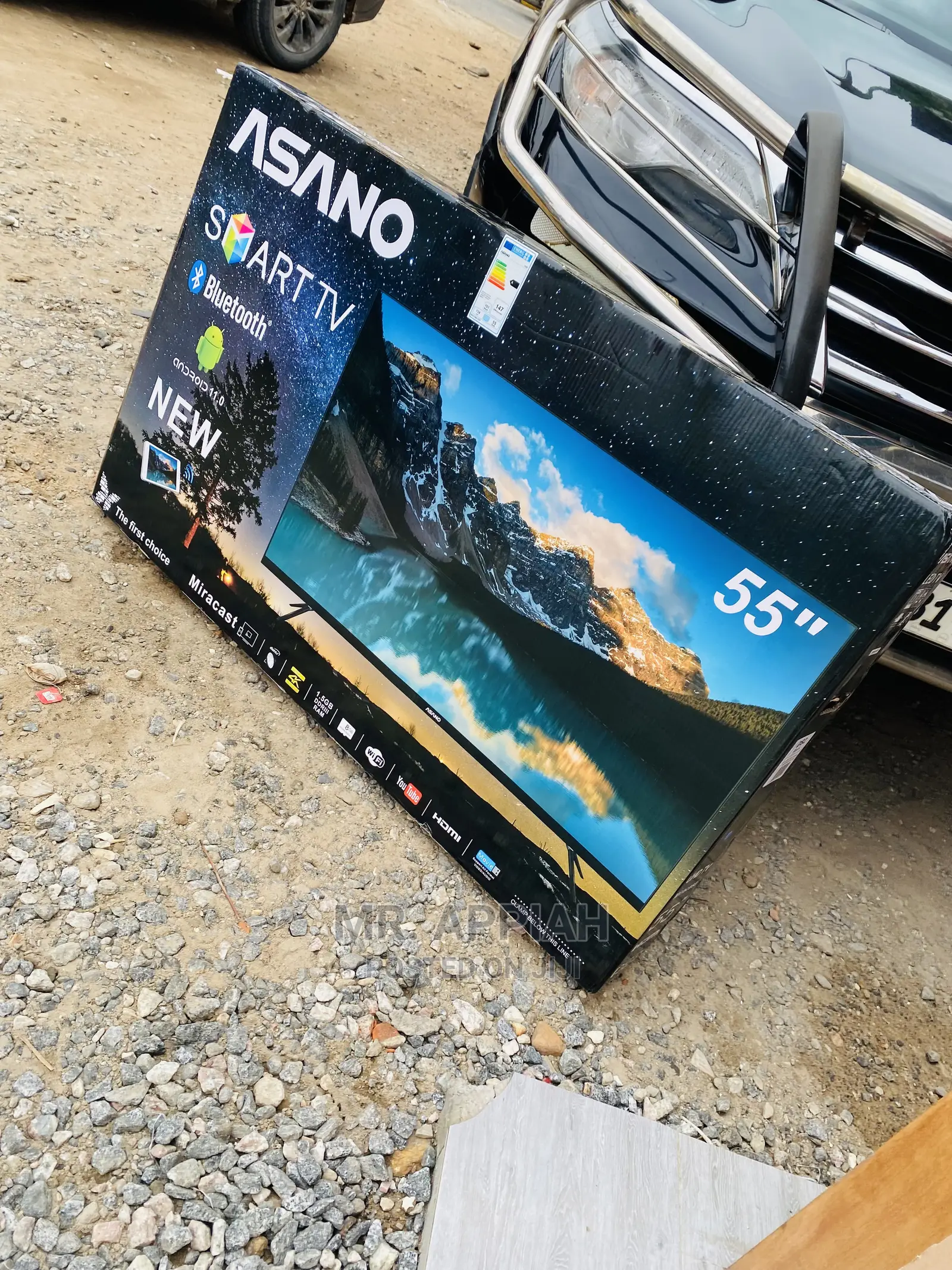 (Black)Authentic Asano 55inch Uhd Smart Led Tv