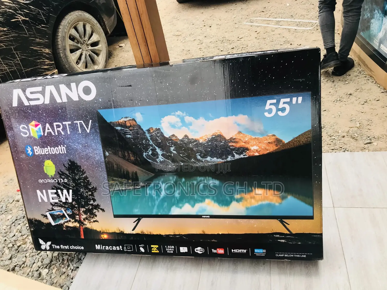 55 Inches Glossy LED Inches UHD Smart Asano Tv