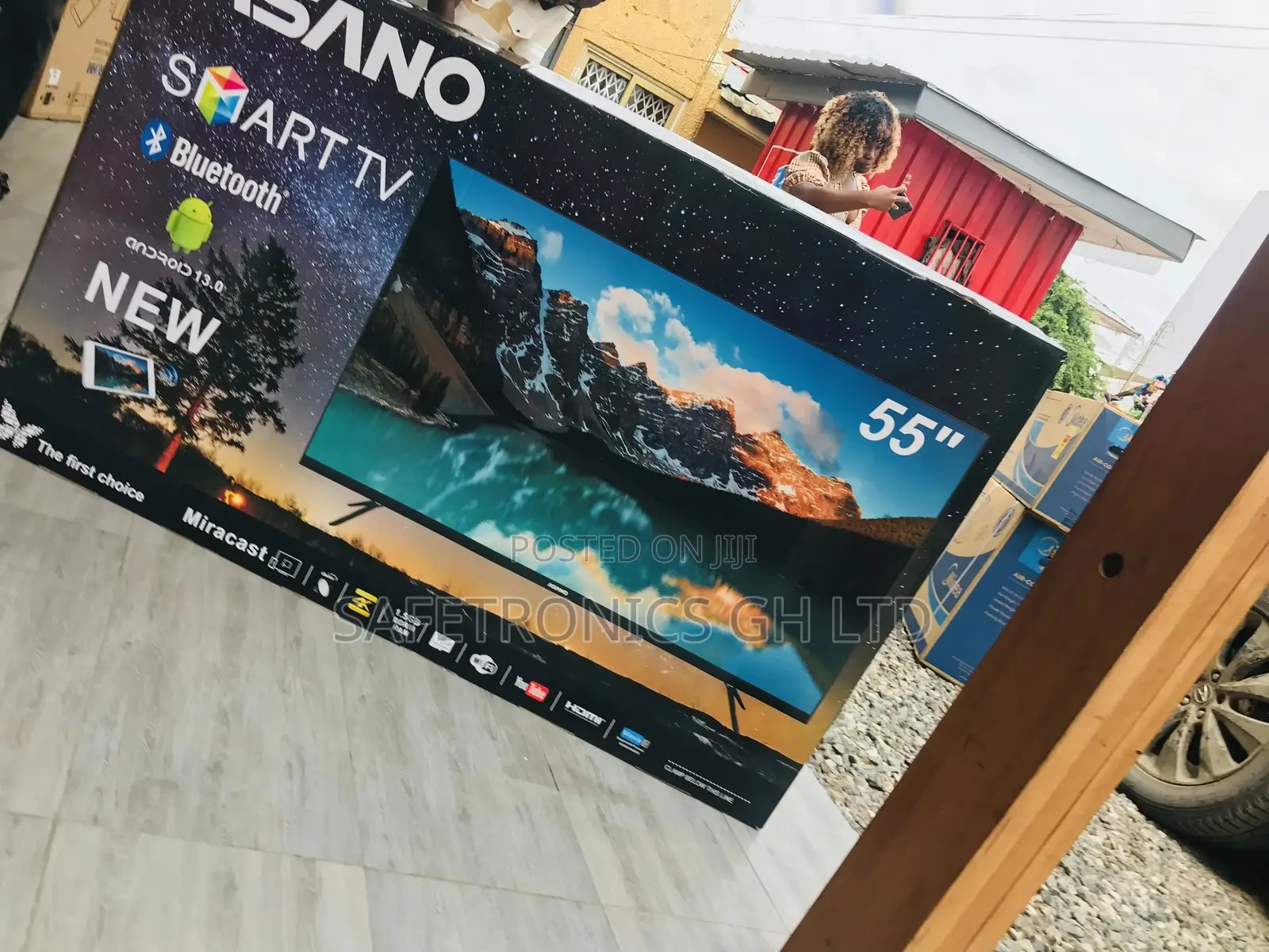 Glossy Quality LED Asano 55 Inches UHD Smart Tv
